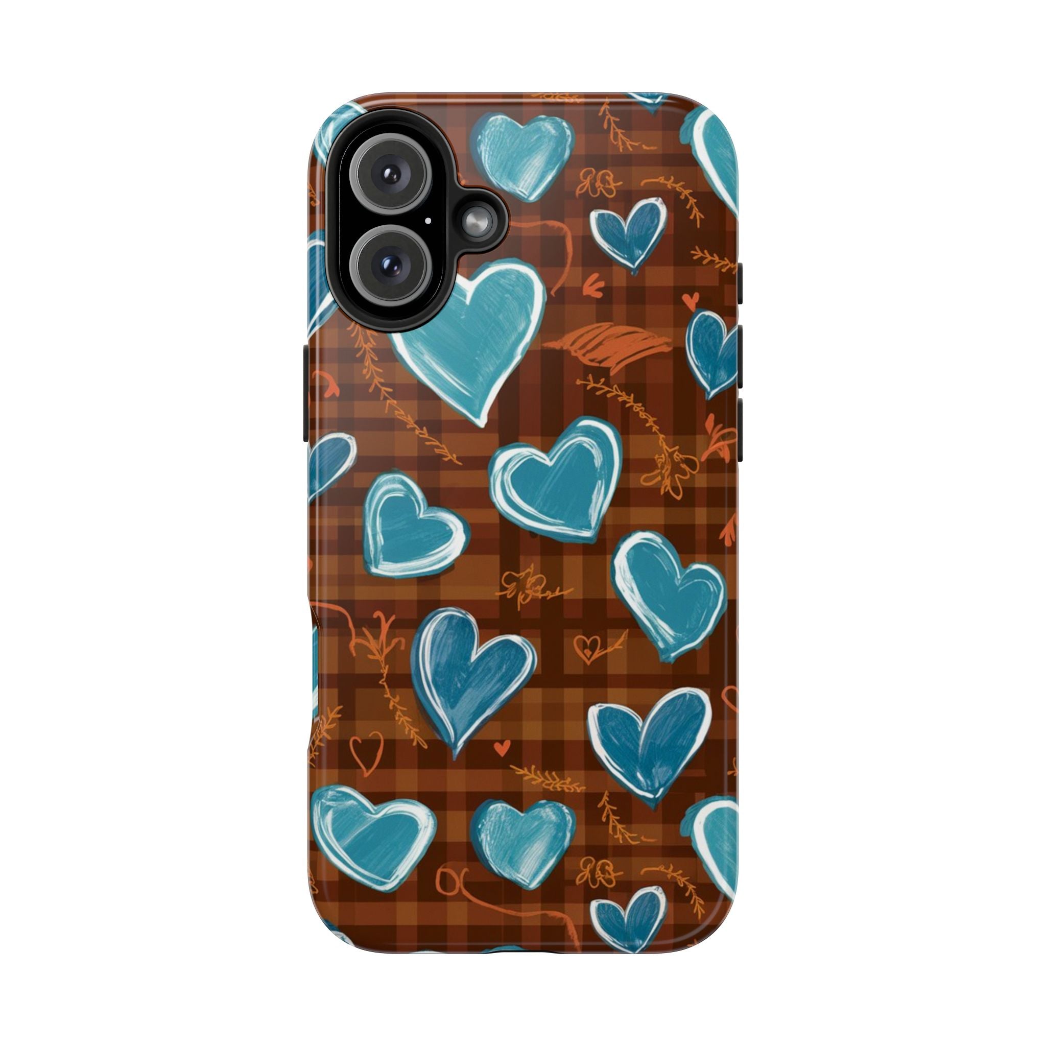 Plaid Blues - Tough Case for iPhone 14, 15, 16
