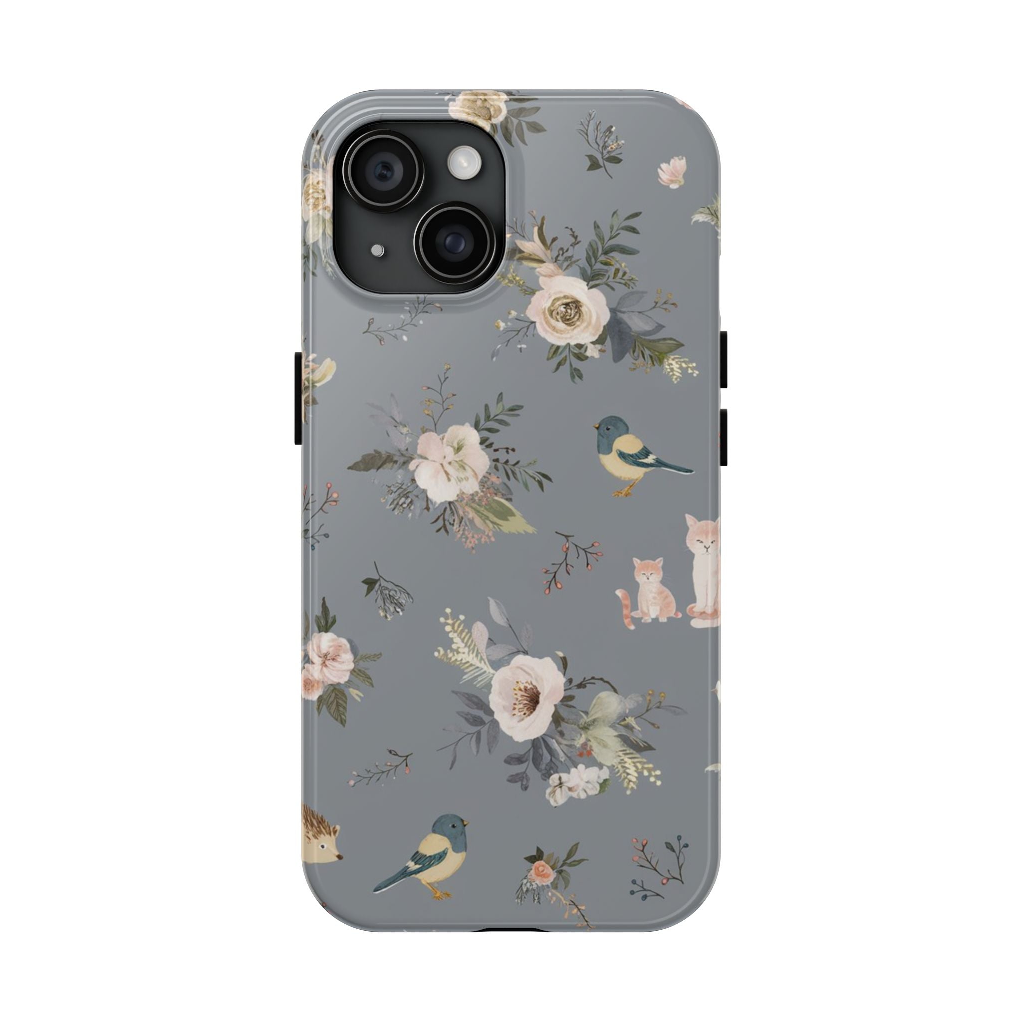 Cats and Birds - Tough Case for iPhone 14, 15, 16 - Spruced Roost