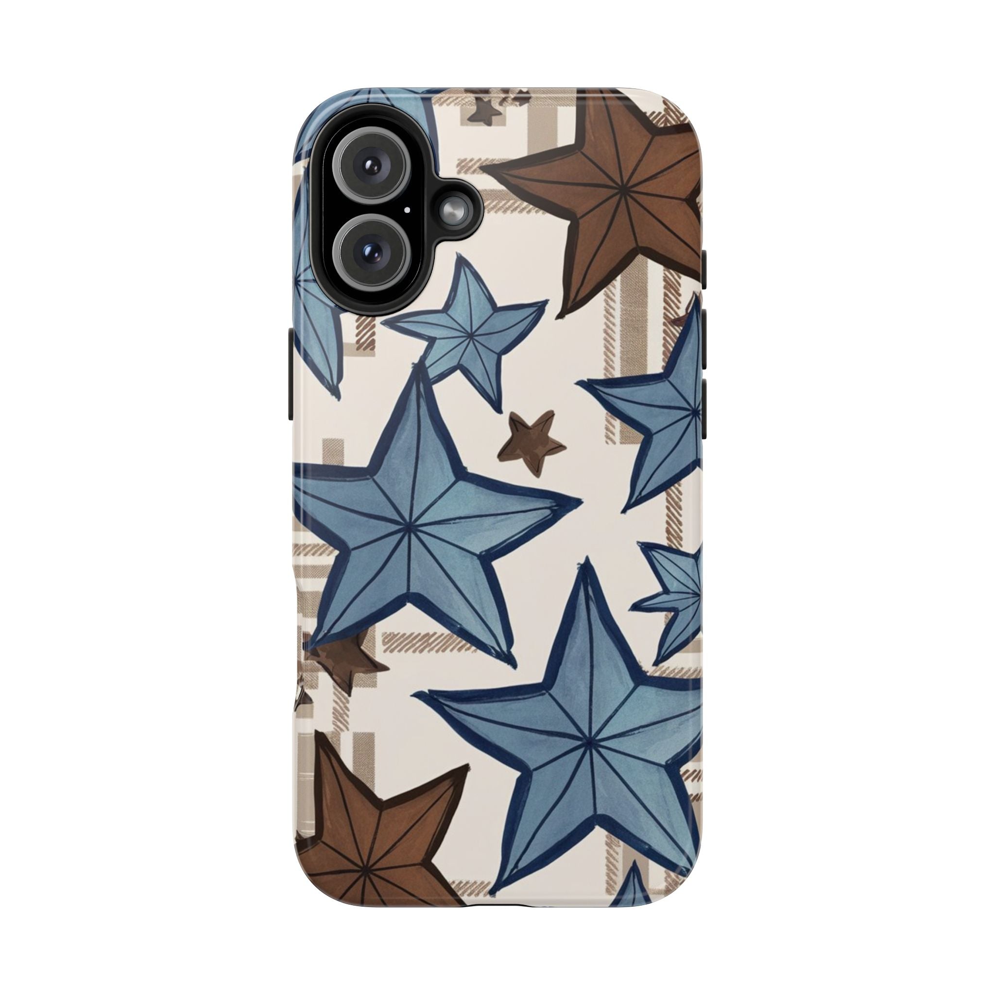 Plaid Stars - Tough Case for iPhone 14, 15, 16 - Spruced Roost