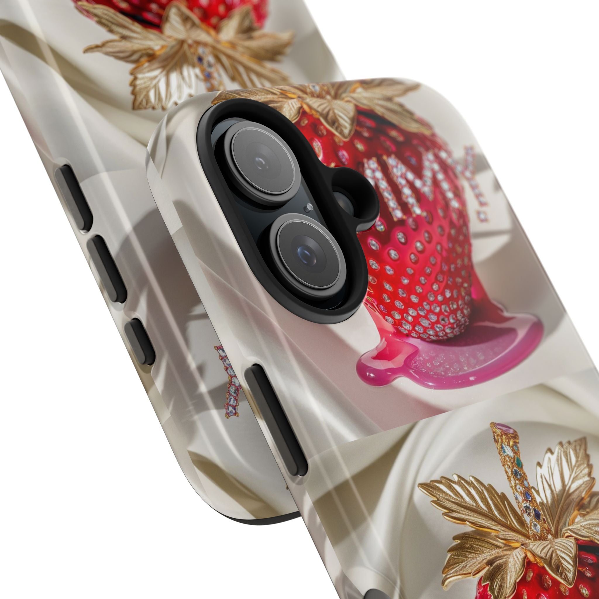 Strawberry Yummy - Tough Case for iPhone 14, 15, 16 - Spruced Roost
