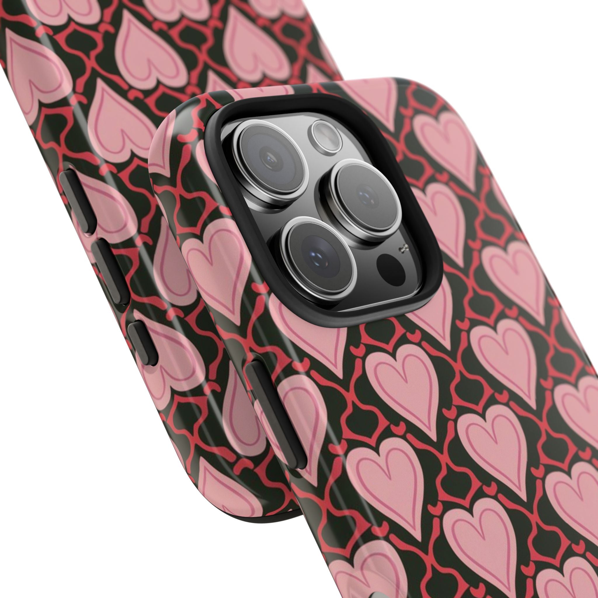 Trellis Hearted - Tough Case for iPhone 14, 15, 16 - Spruced Roost