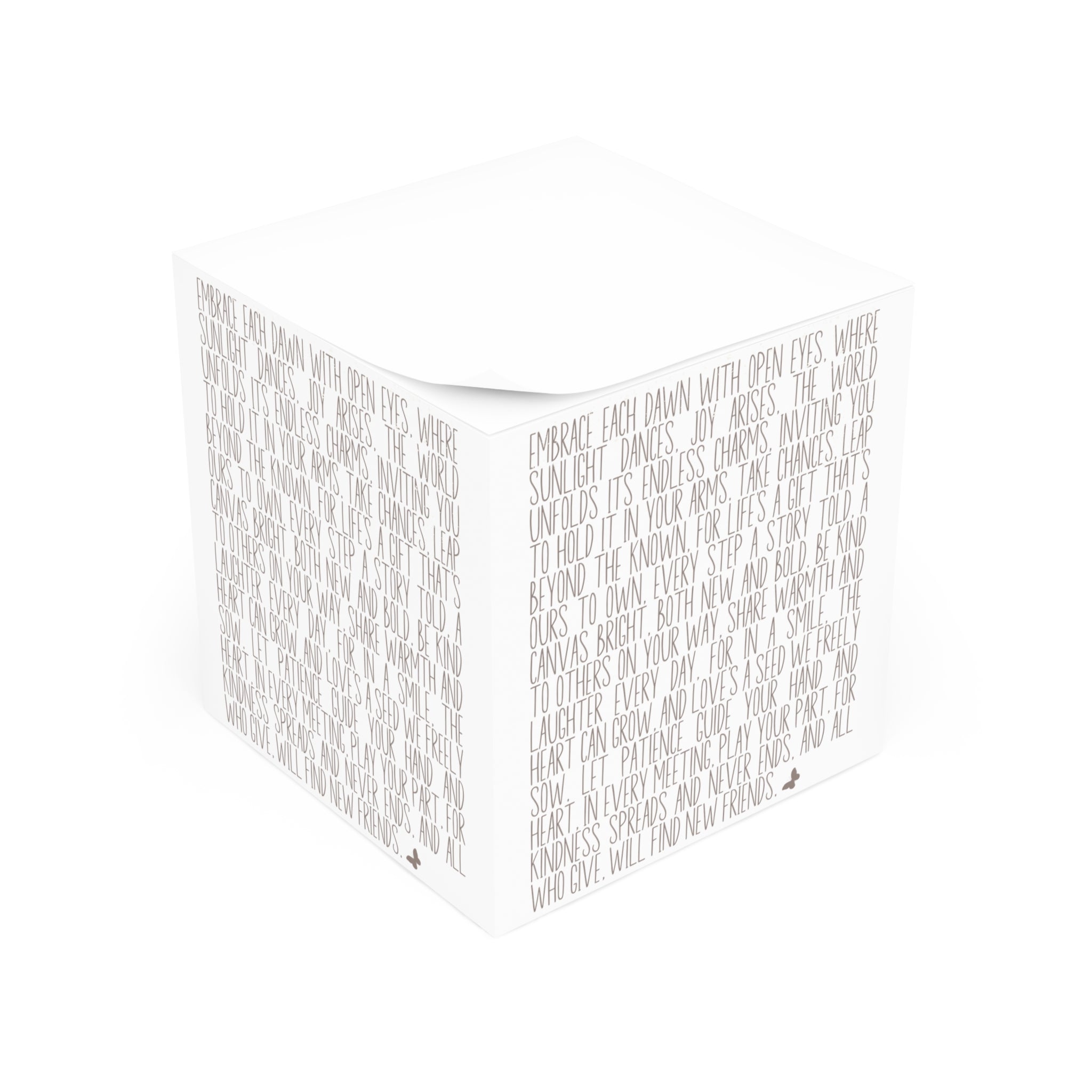 Secret to Life Note Cube