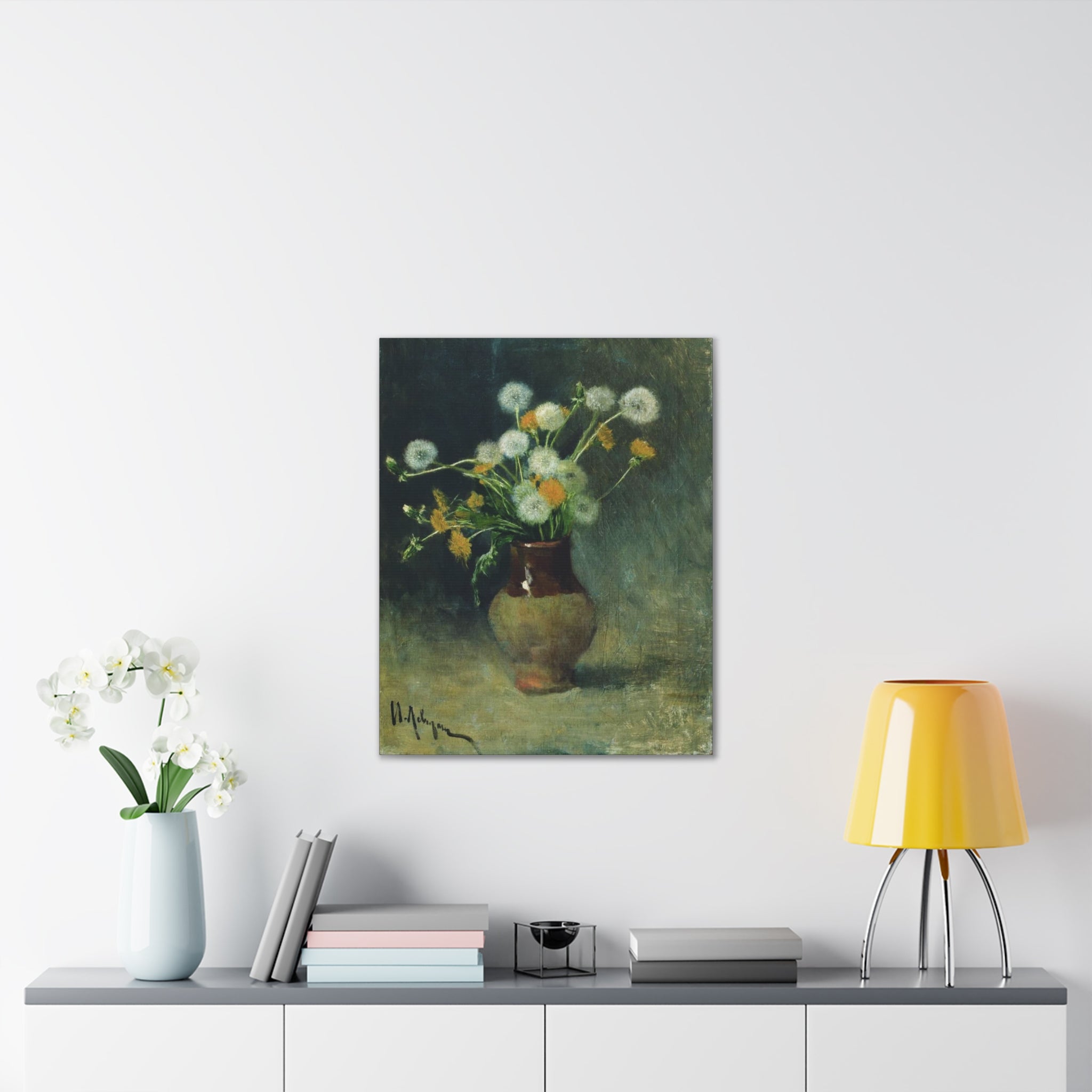 Isaac Levitan Dandelions -1889 Canvas Stretched, 0.75" - Spruced Roost