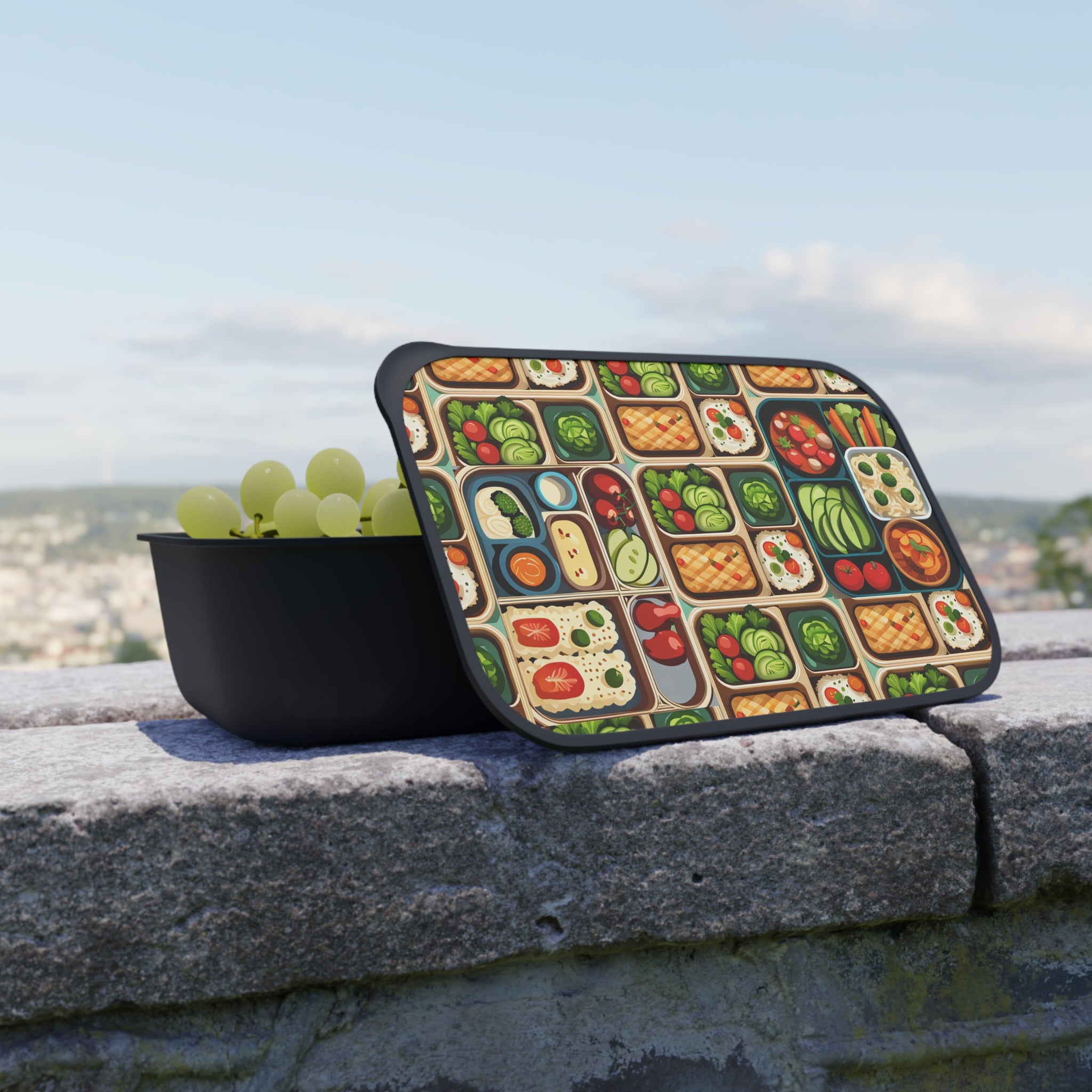 Lunchoopla - PLA Bento Box with Band and Utensils