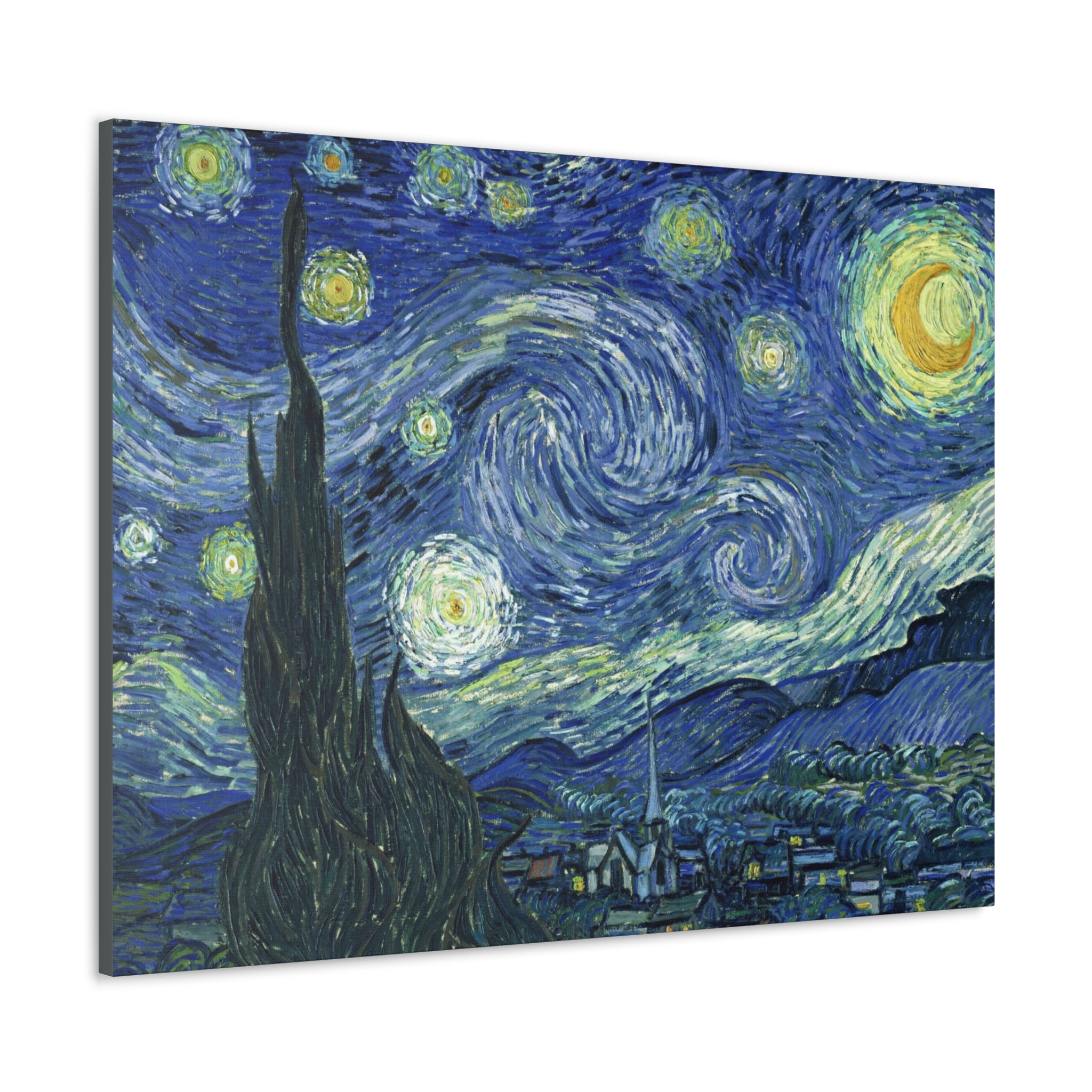 The Starry Night - Vincent Van Gogh - Canvas Gallery Wraps - Spruced Roost
