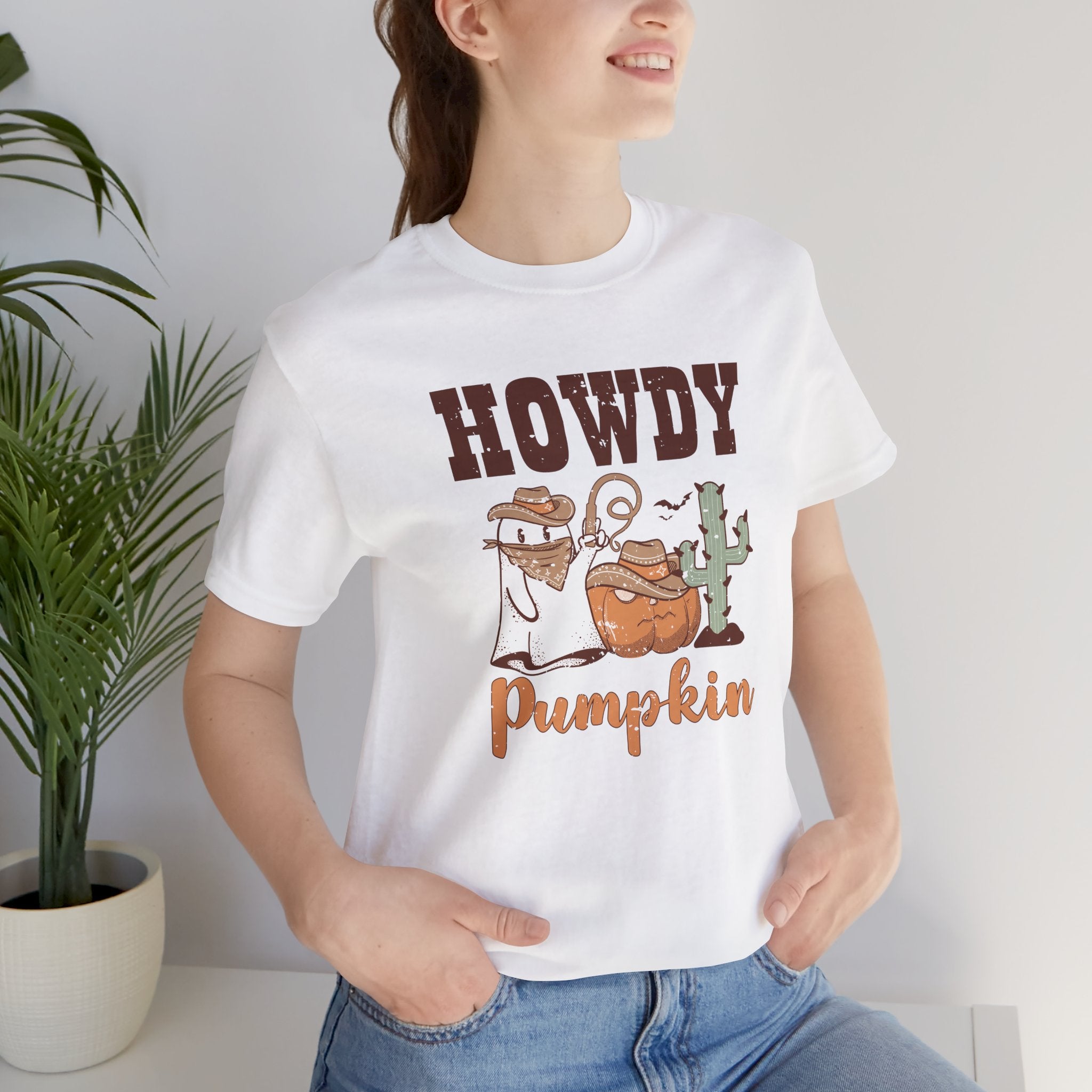 Howdy Pumpkin - Unisex Jersey Short Sleeve Tee