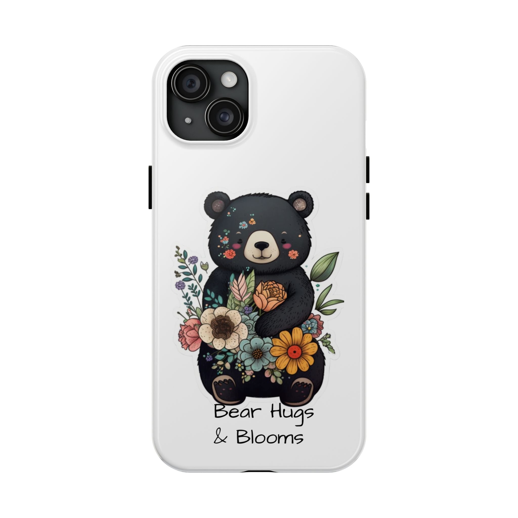 Bear Hugs & Blooms - Tough Case for iPhone 14, 15, 16 - Spruced Roost