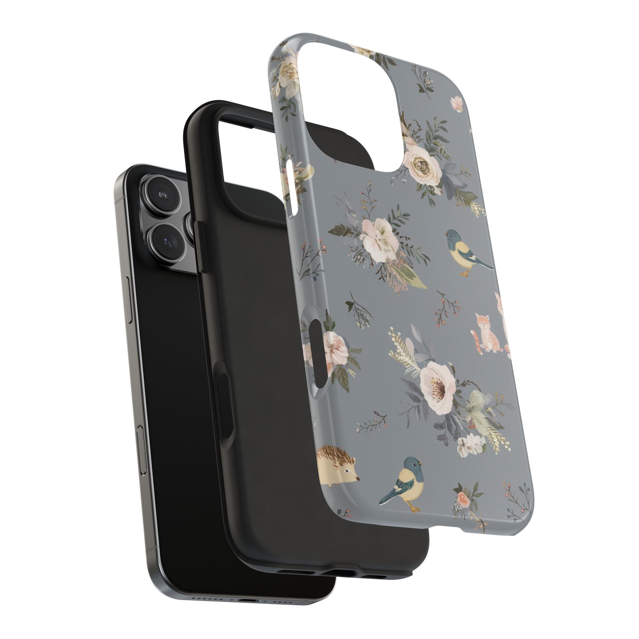 Cats and Birds - Tough Case for iPhone 14, 15, 16 - Spruced Roost