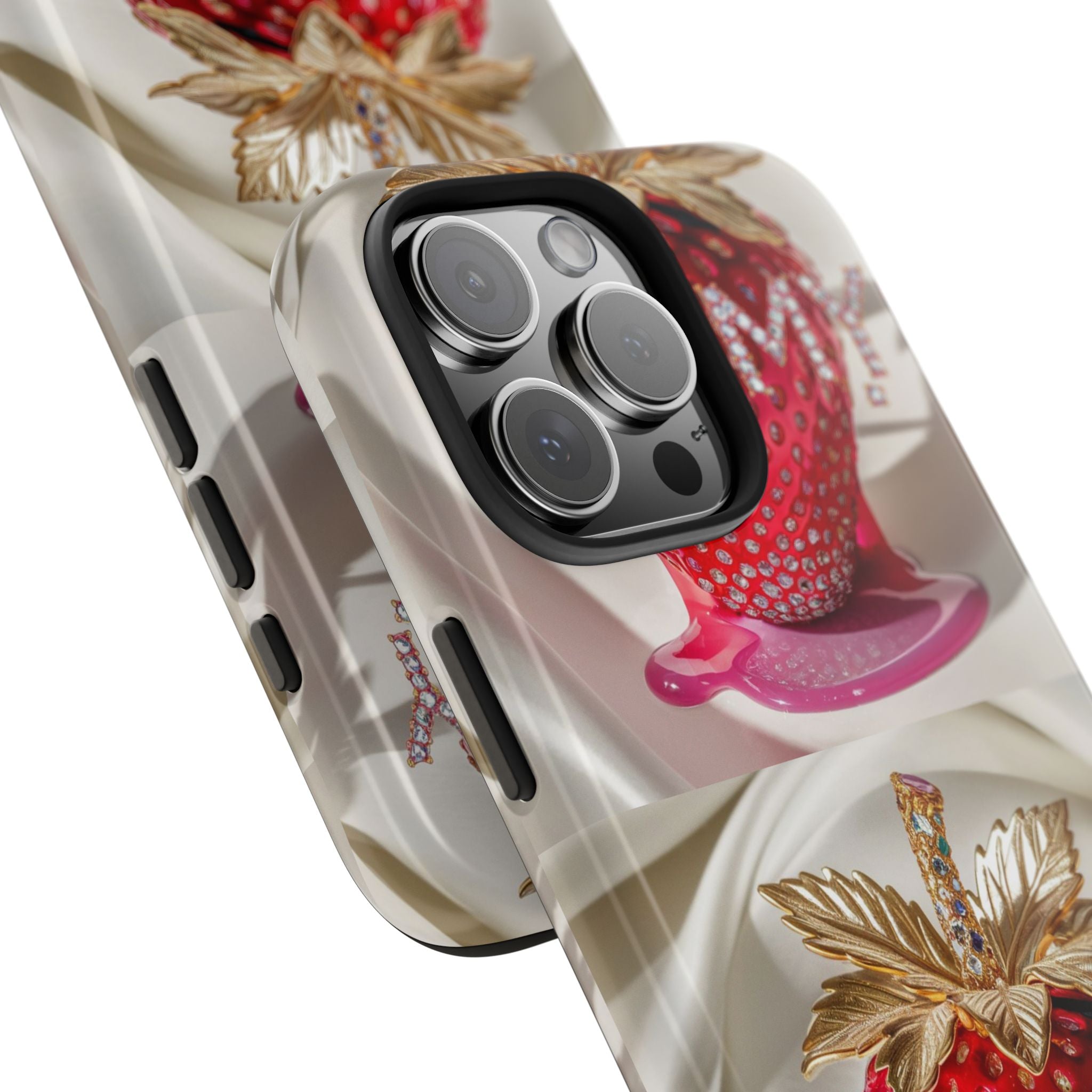 Strawberry Yummy - Tough Case for iPhone 14, 15, 16 - Spruced Roost