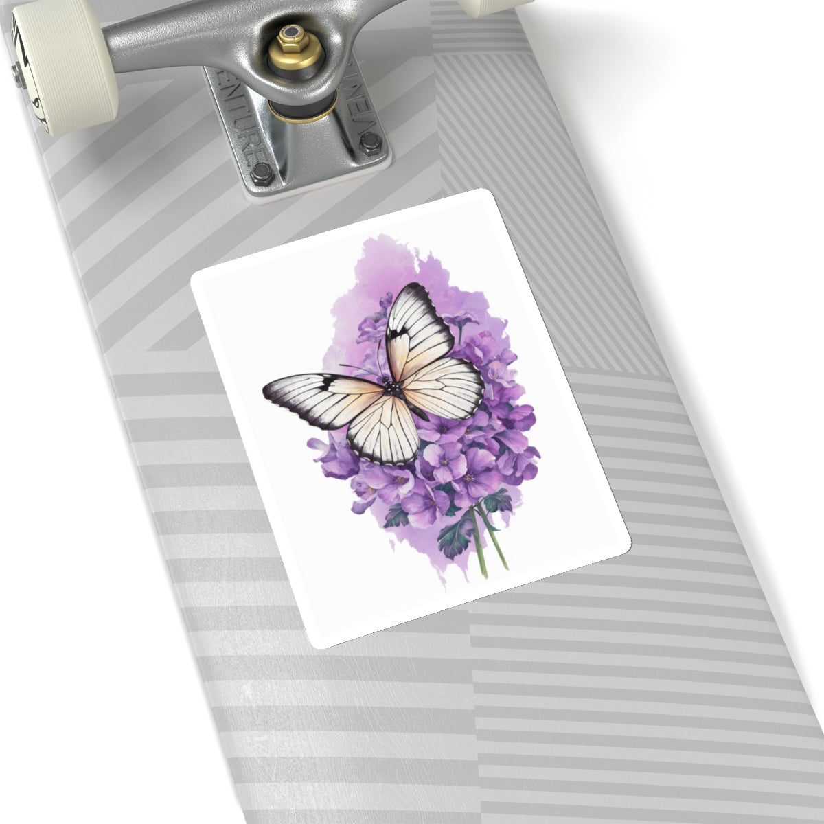 Lavender Butterfly Kiss-Cut Stickers