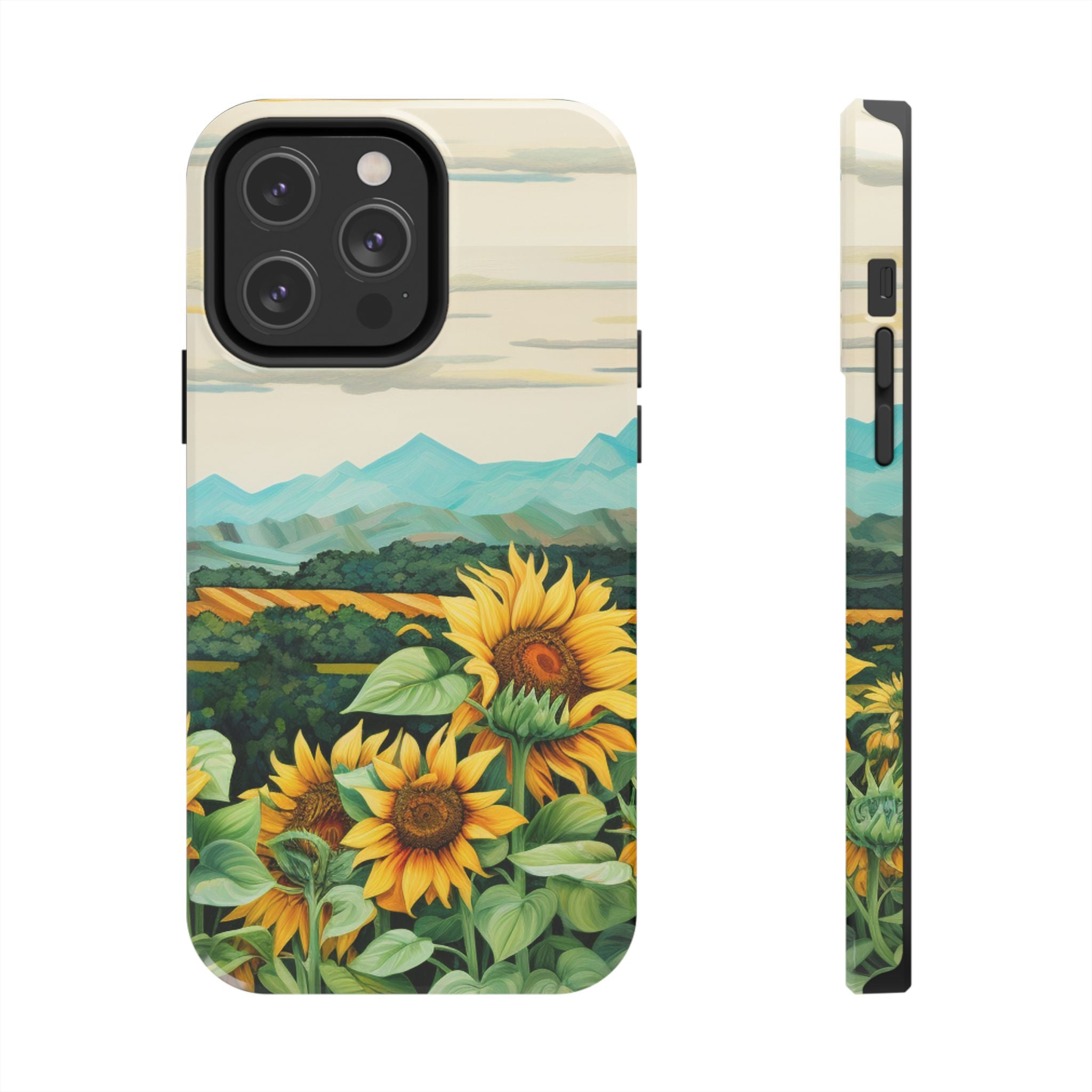 Mountain View Sunflowers  - Tough Case for iPhone 14, 15, 16