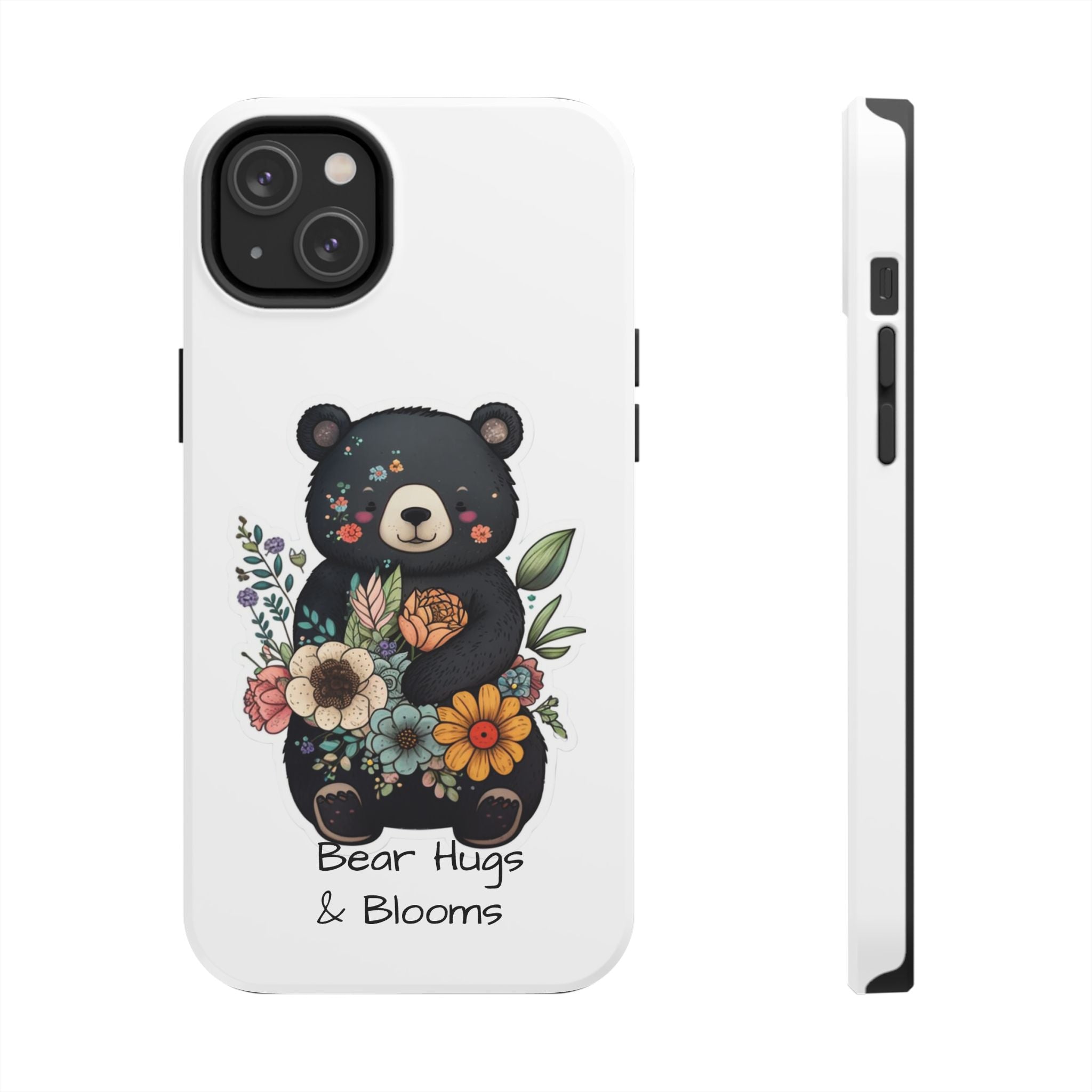 Bear Hugs & Blooms - Tough Case for iPhone 14, 15, 16 - Spruced Roost