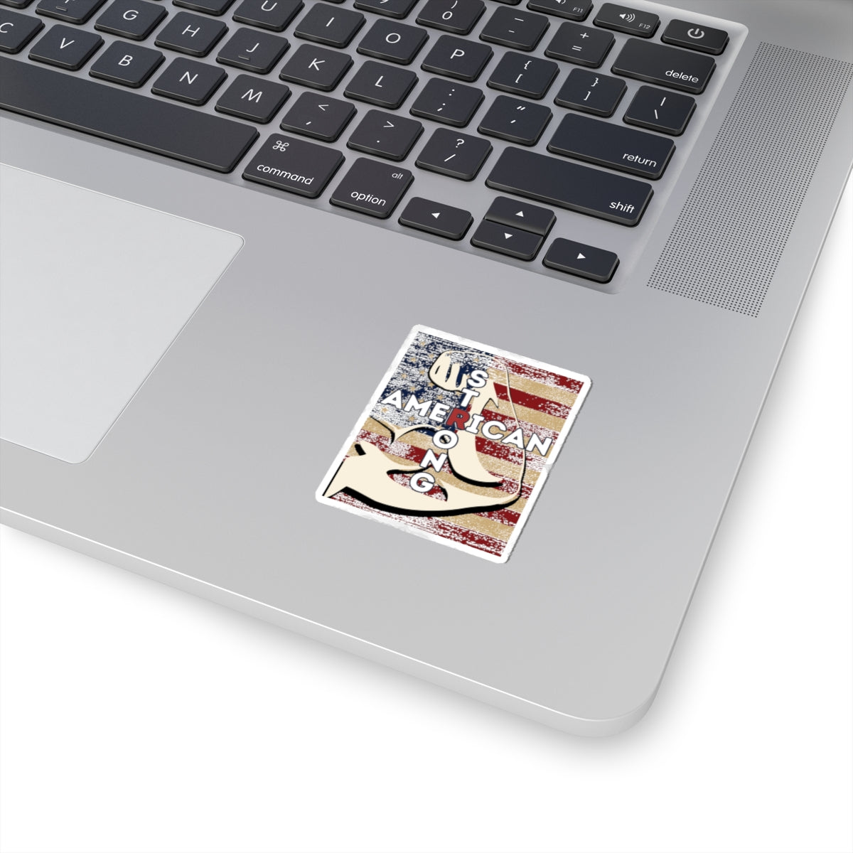 AMERICAN STRONG Cross Kiss-Cut Stickers