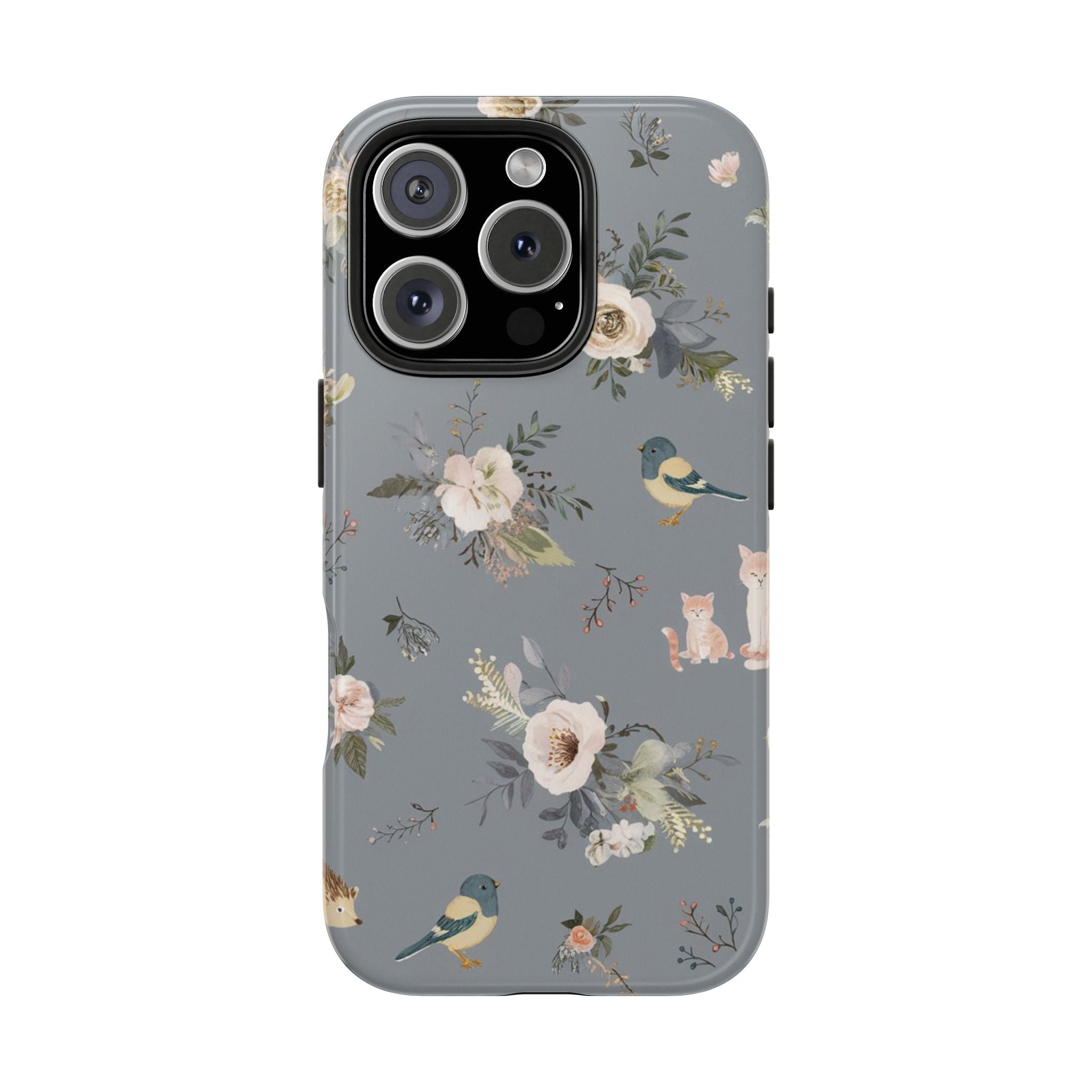 Cats and Birds - Tough Case for iPhone 14, 15, 16 - Spruced Roost