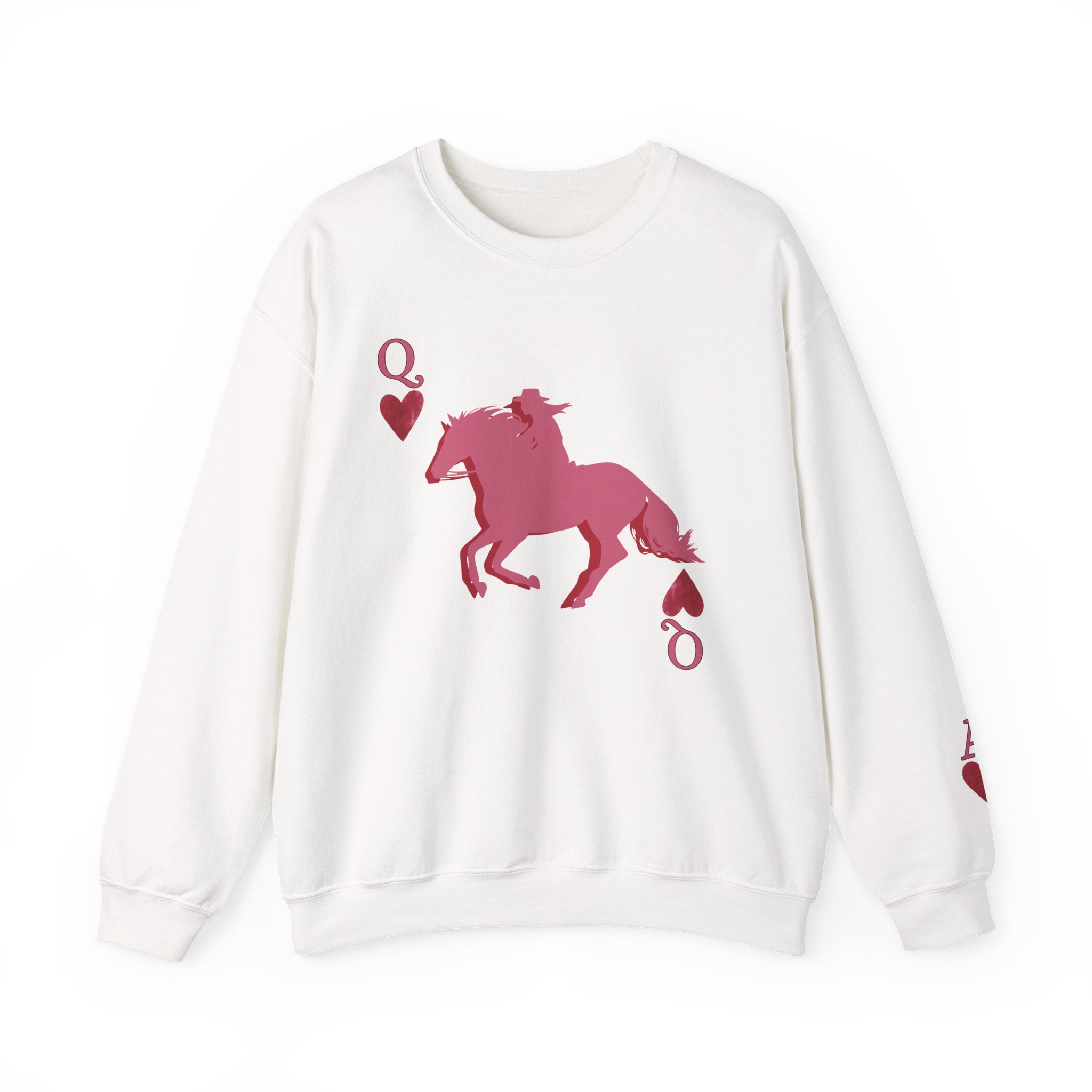 Queen of Hearts - Ace up your sleeve - Cowgirl Queen rewneck Sweatshirt — - Spruced Roost