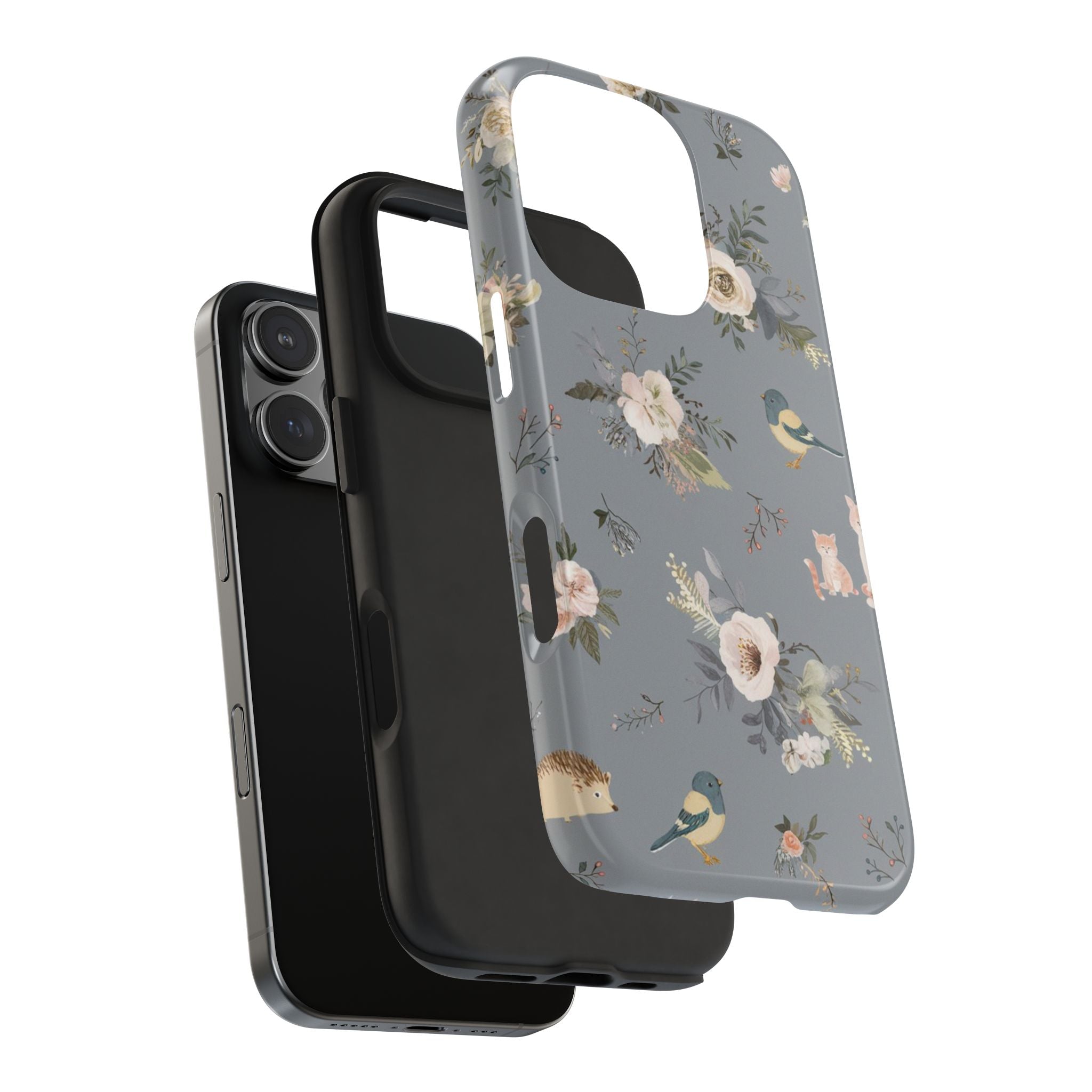 Cats and Birds - Tough Case for iPhone 14, 15, 16 - Spruced Roost