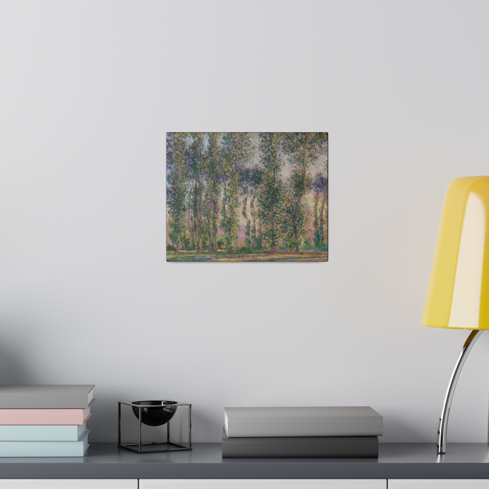 Poplars at Giverny 1887 Claude Monet - Matte Canvas, Stretched, 0.75" - Spruced Roost