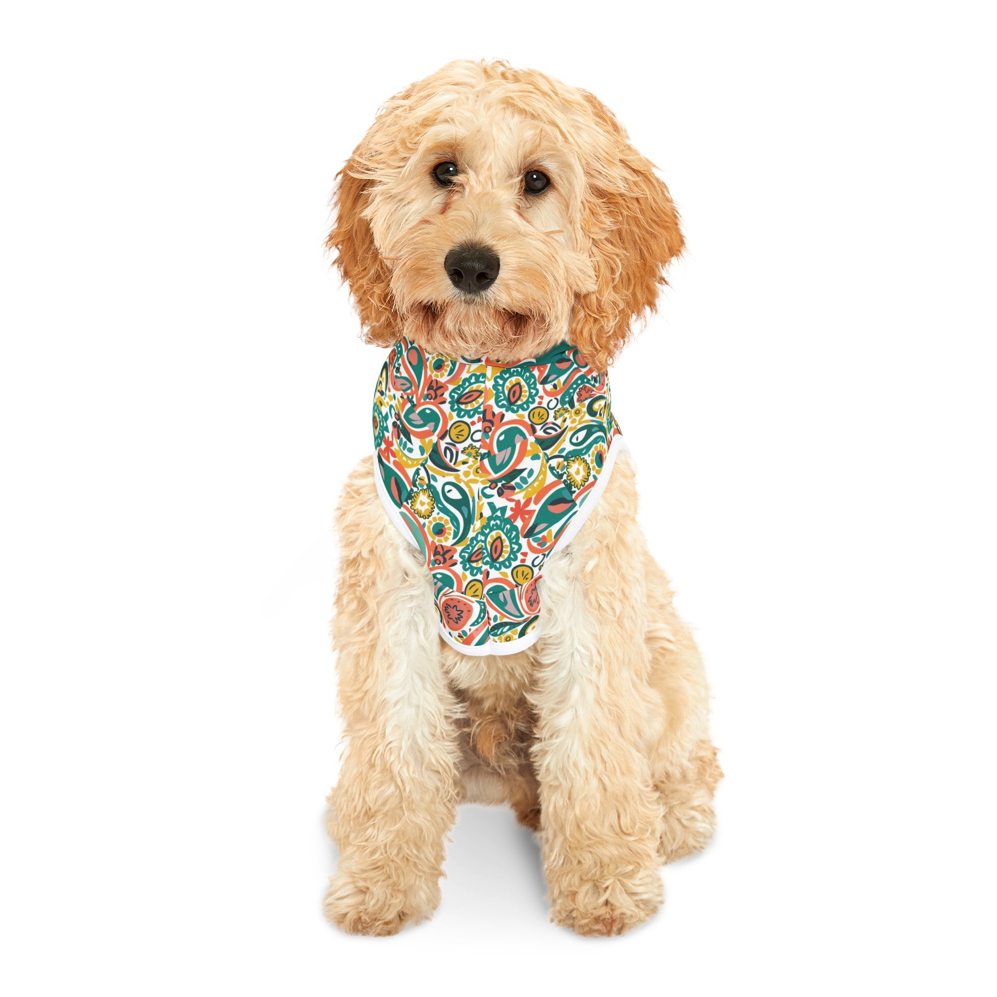 Paisley Persimmon Pet Hoodie