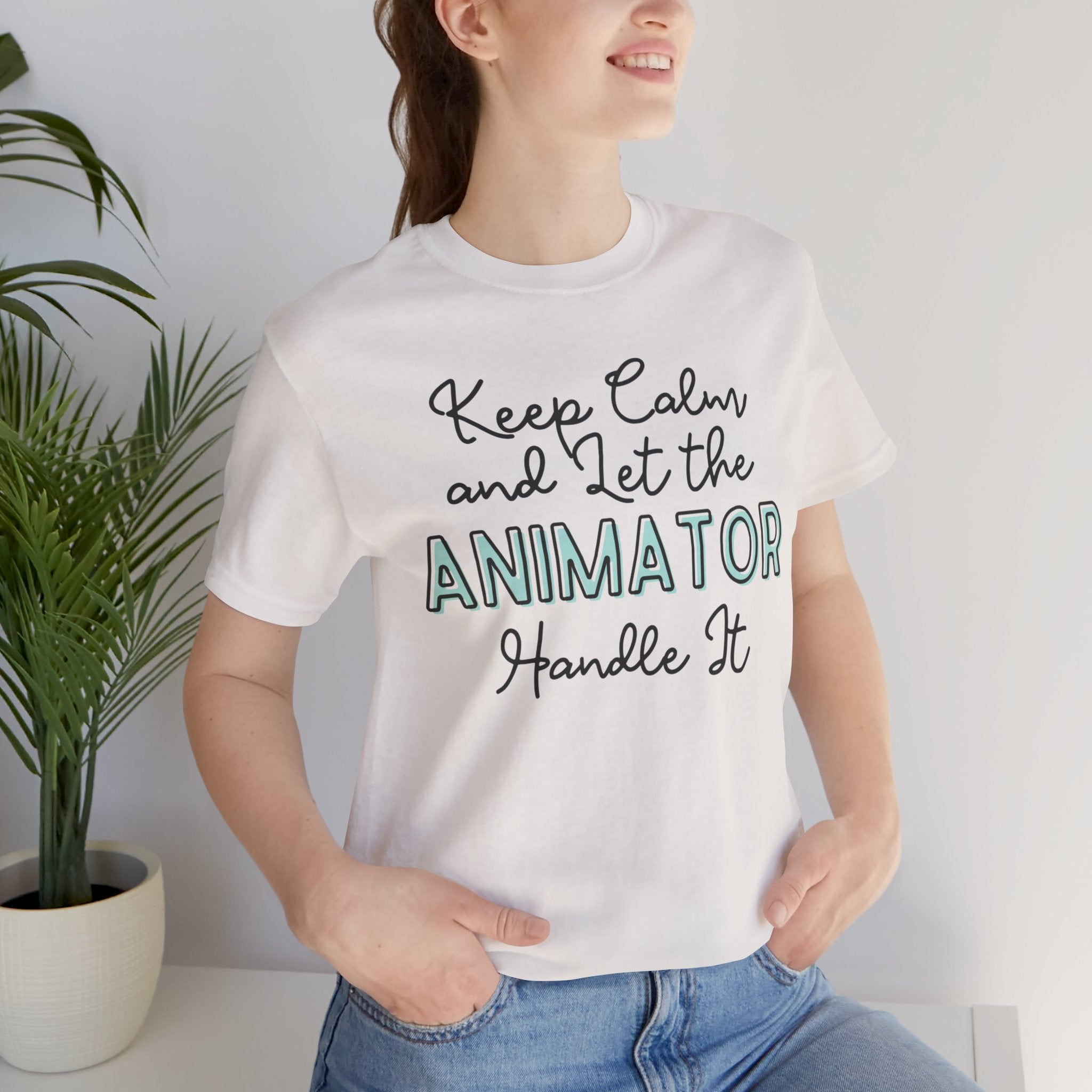 Keep Calm and let the Animator handle It - Jersey Short Sleeve Tee - Spruced Roost
