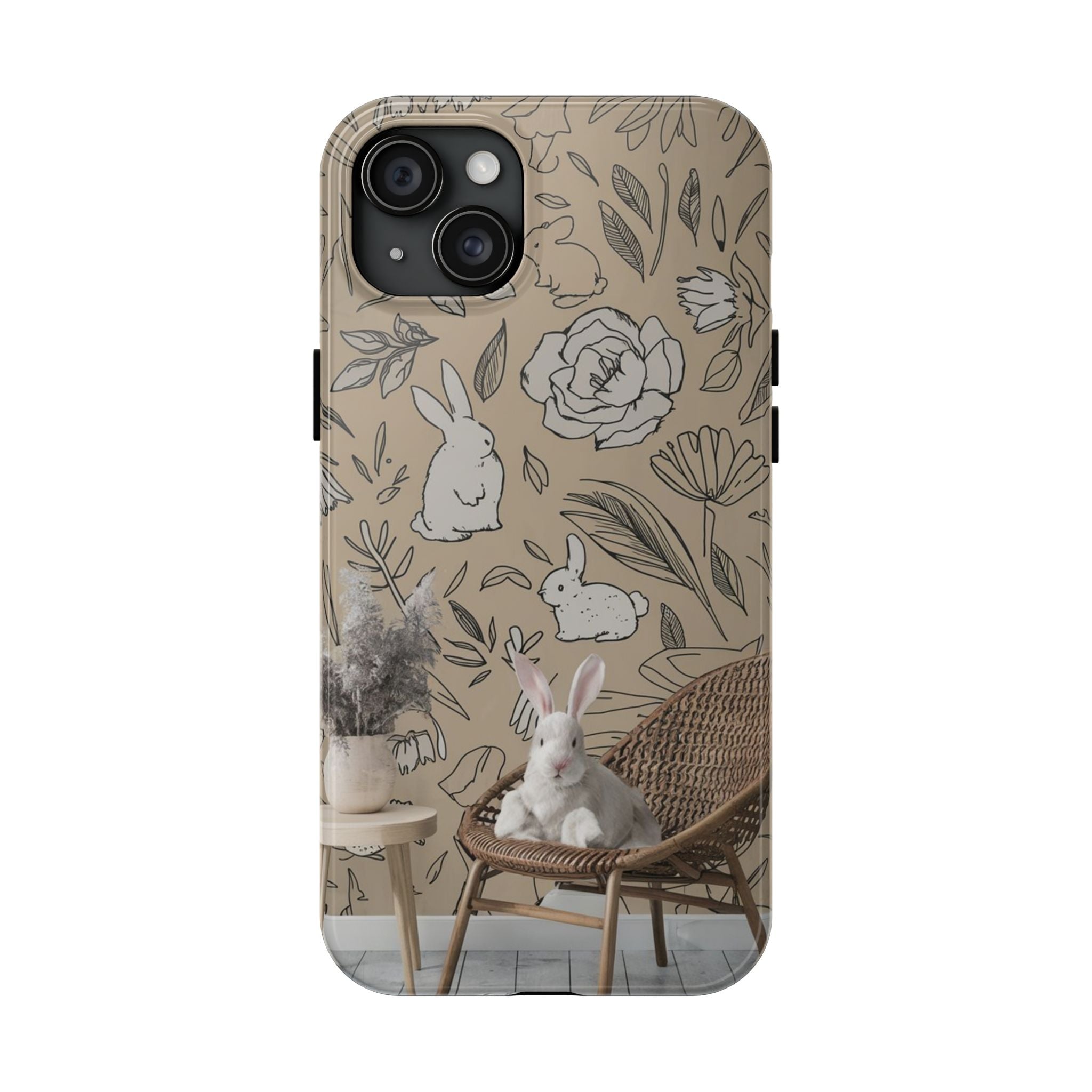 Bunny Business - Tough Case for iPhone 14, 15, 16 - Spruced Roost
