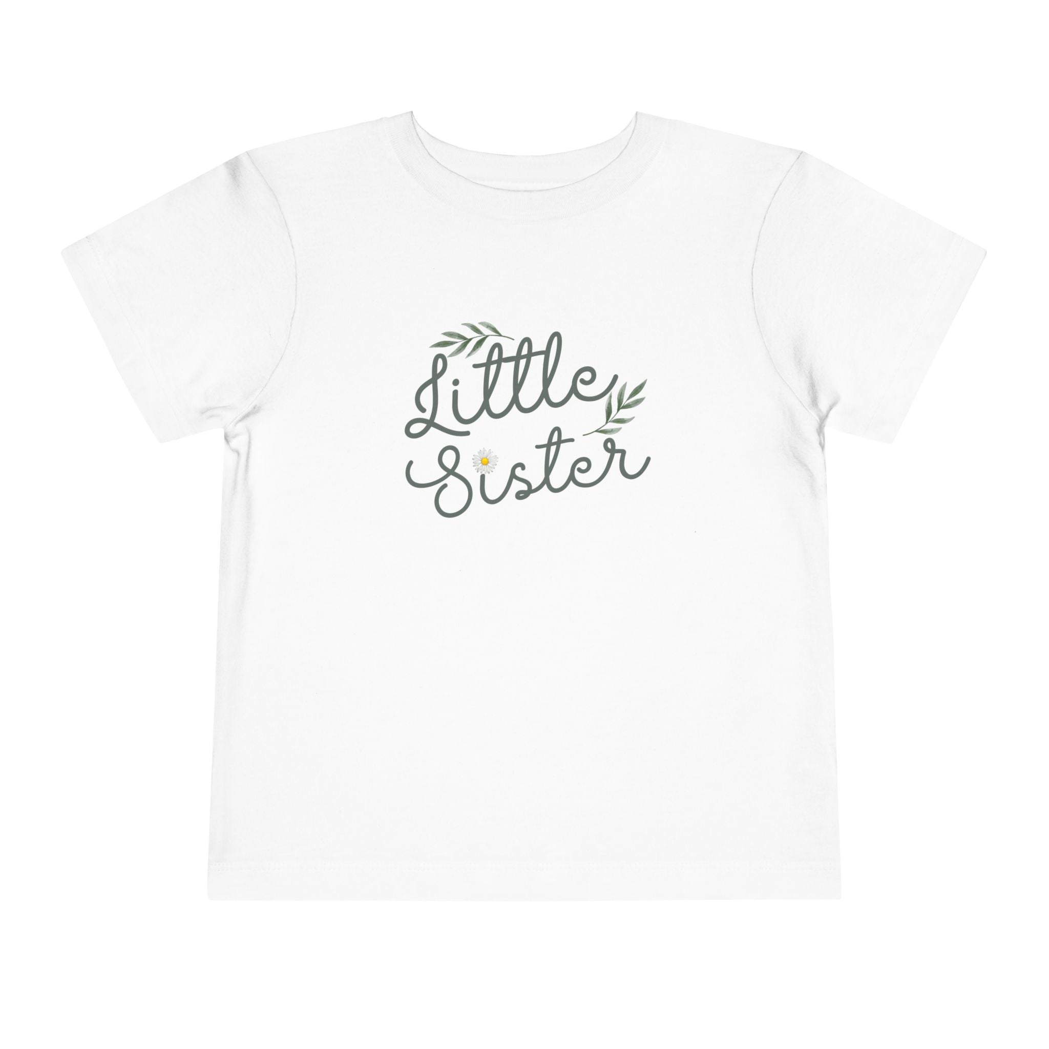 Little Sister Bee & flowers Big Sister Baby T-Shirt | Infant Tee