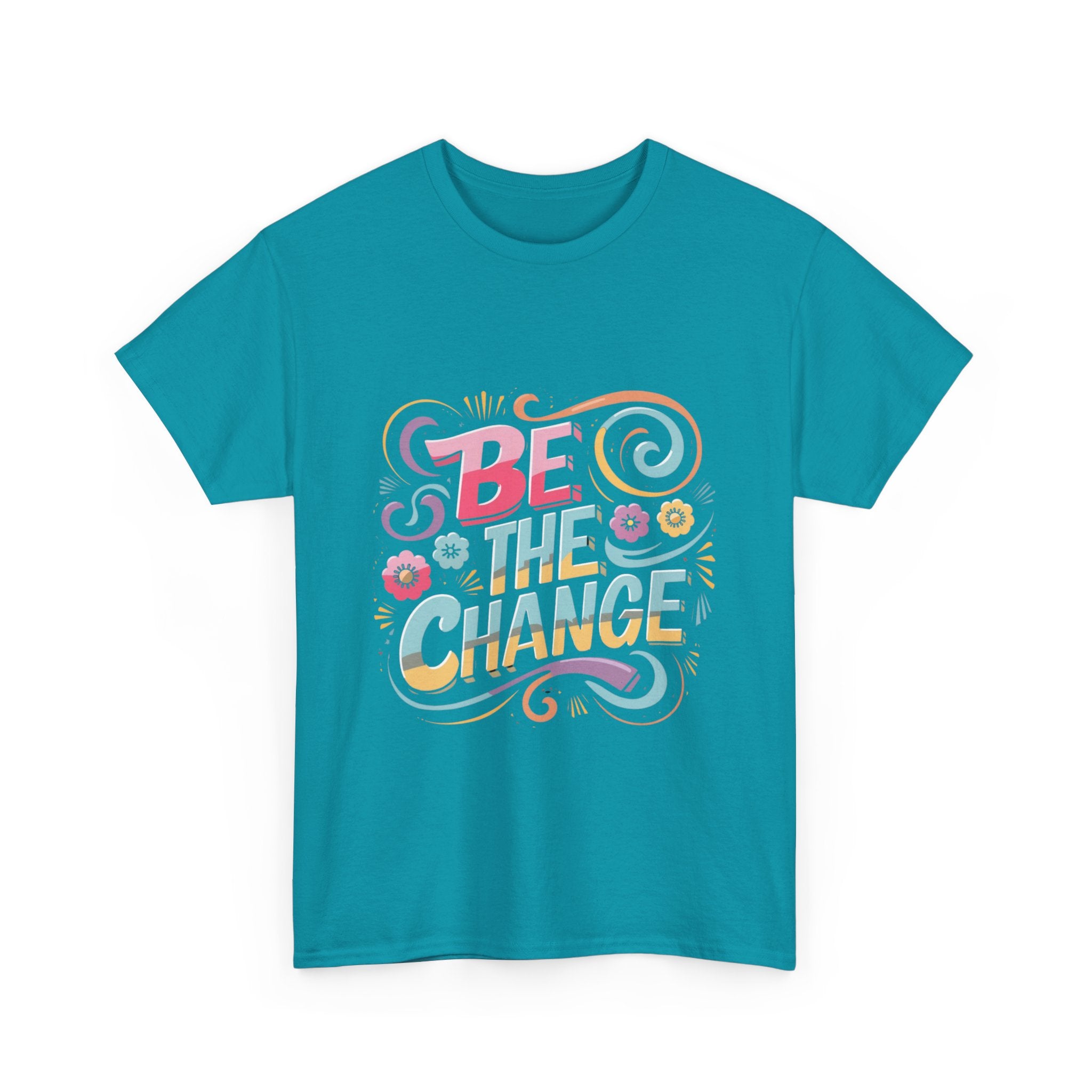 Be The Change - Unisex Heavy Cotton Tee - Spruced Roost