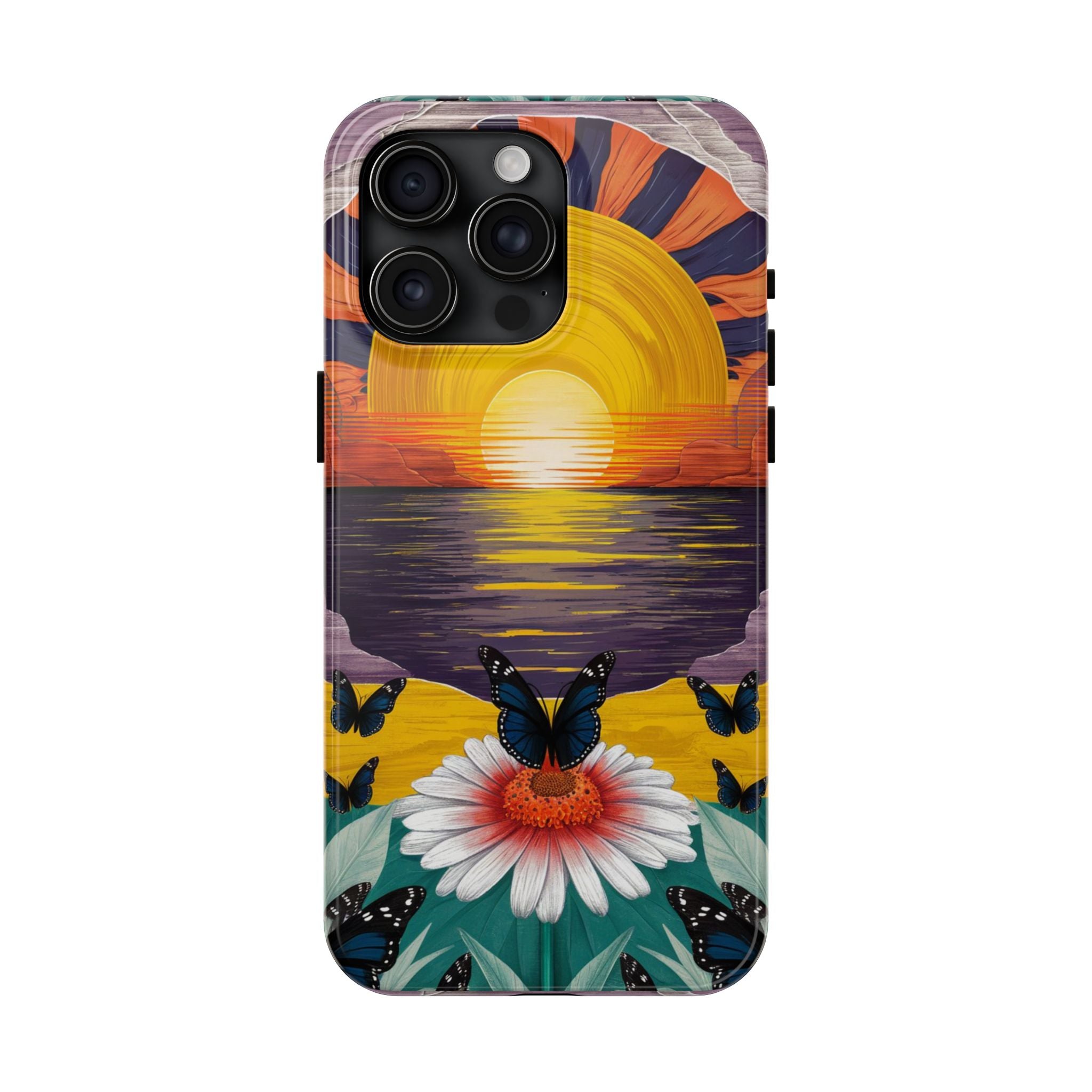 Butterly Sunset Beach - Tough Case for iPhone 14, 15, 16 - Spruced Roost