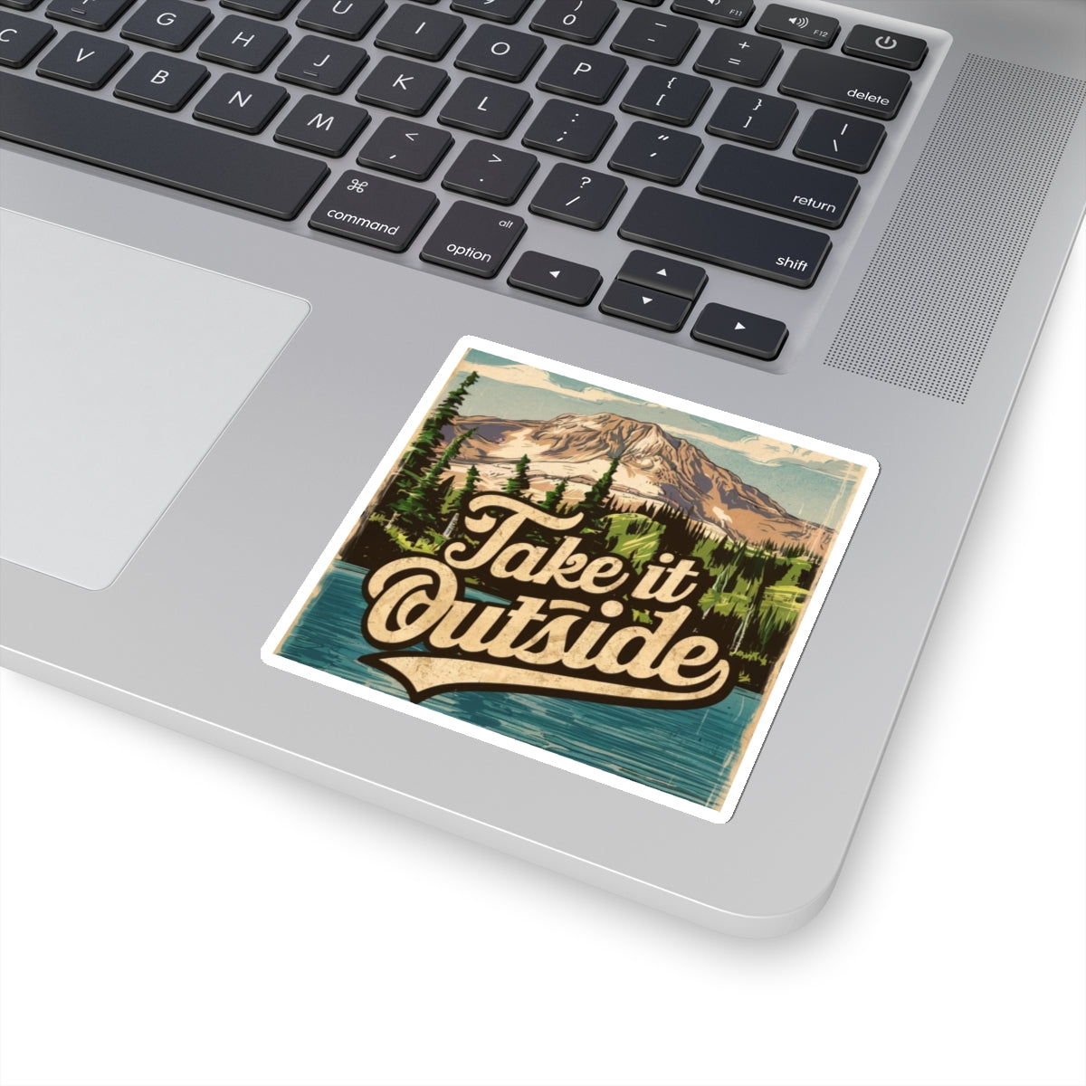 Take it Outside Mountain Lake - Kiss-Cut Stickers