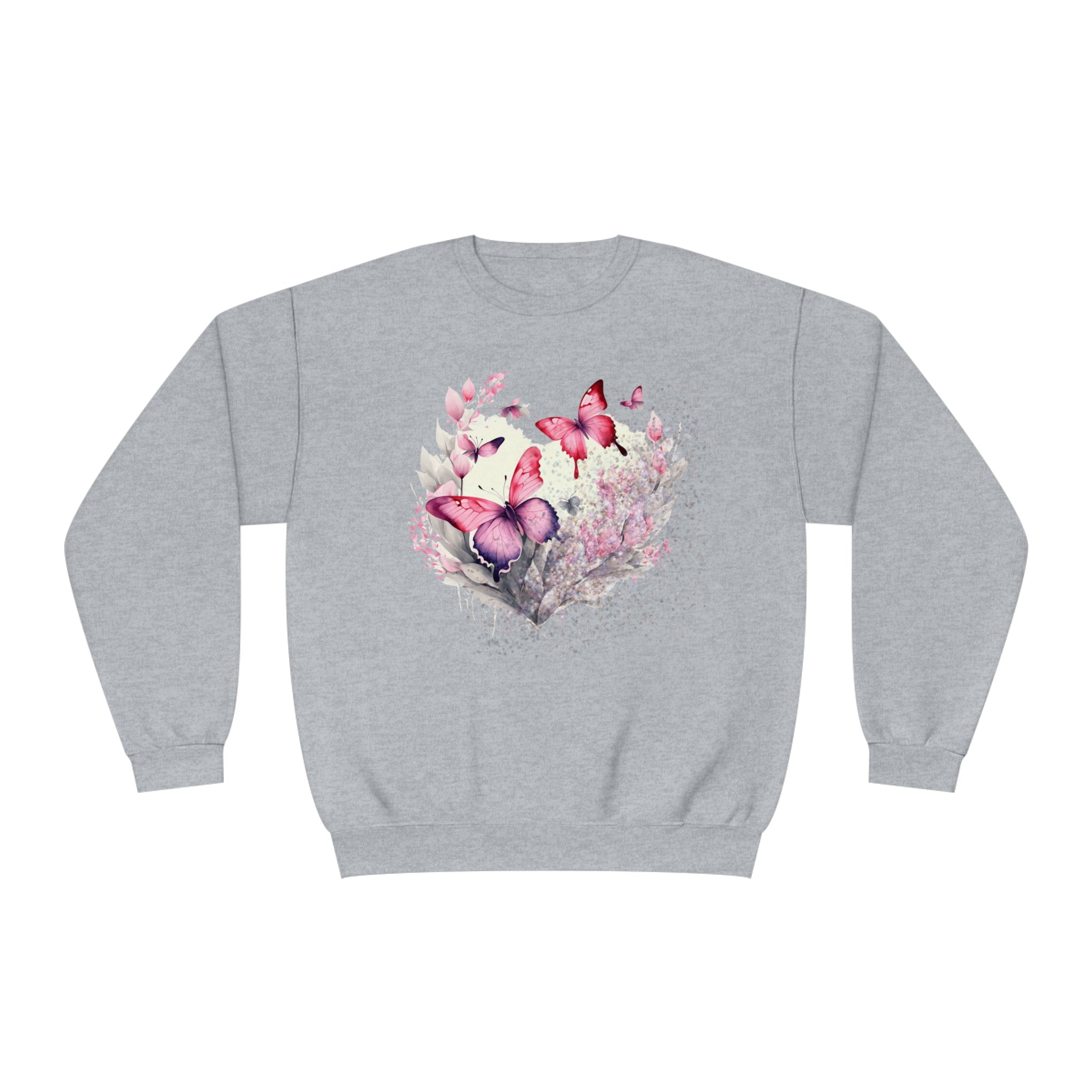 Two Butterflies Unisex NuBlend® Crewneck Sweatshirt - Spruced Roost