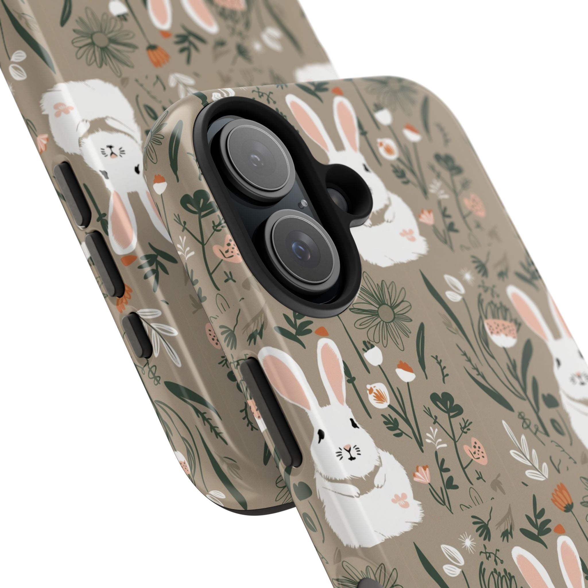 Felt Cotton Tails - Tough Case for iPhone 14, 15, 16 - Spruced Roost
