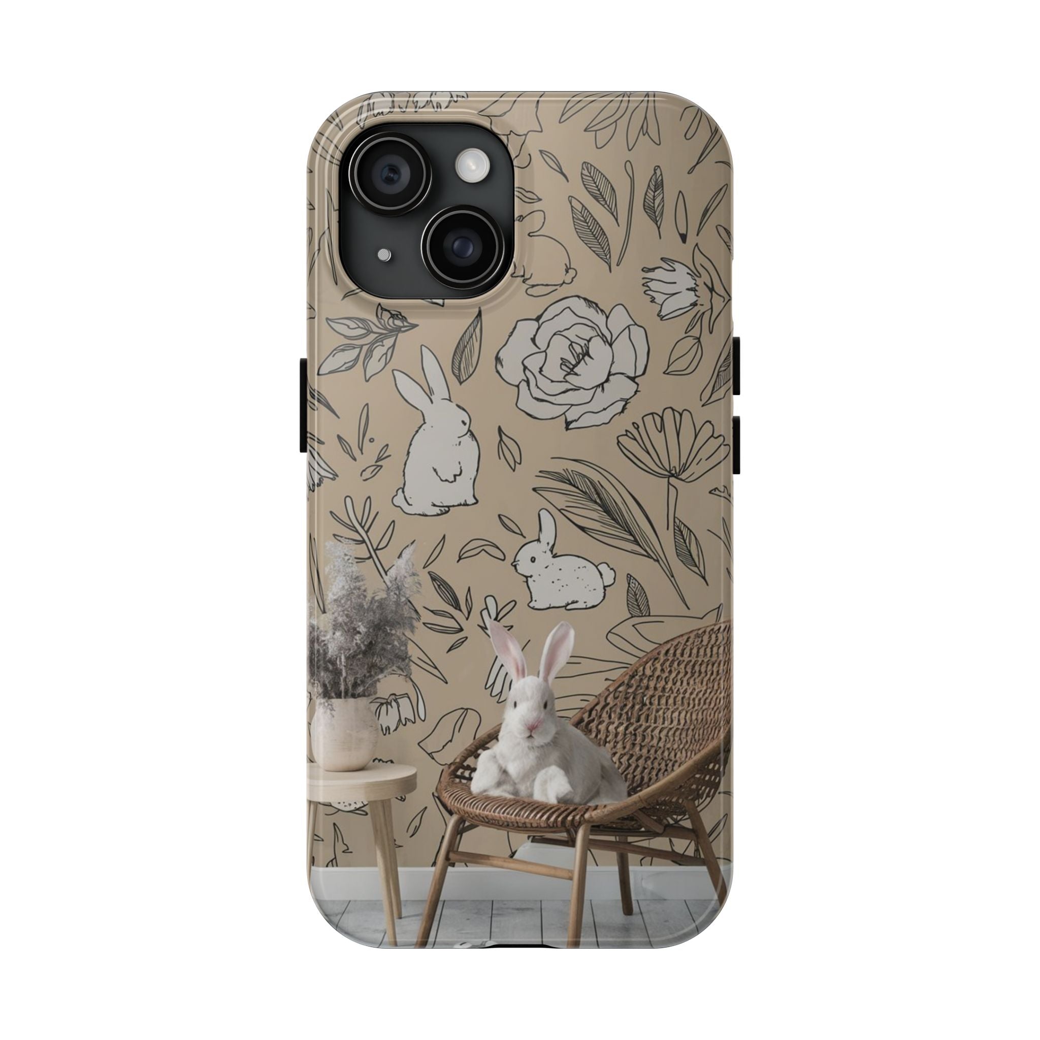 Bunny Business - Tough Case for iPhone 14, 15, 16 - Spruced Roost