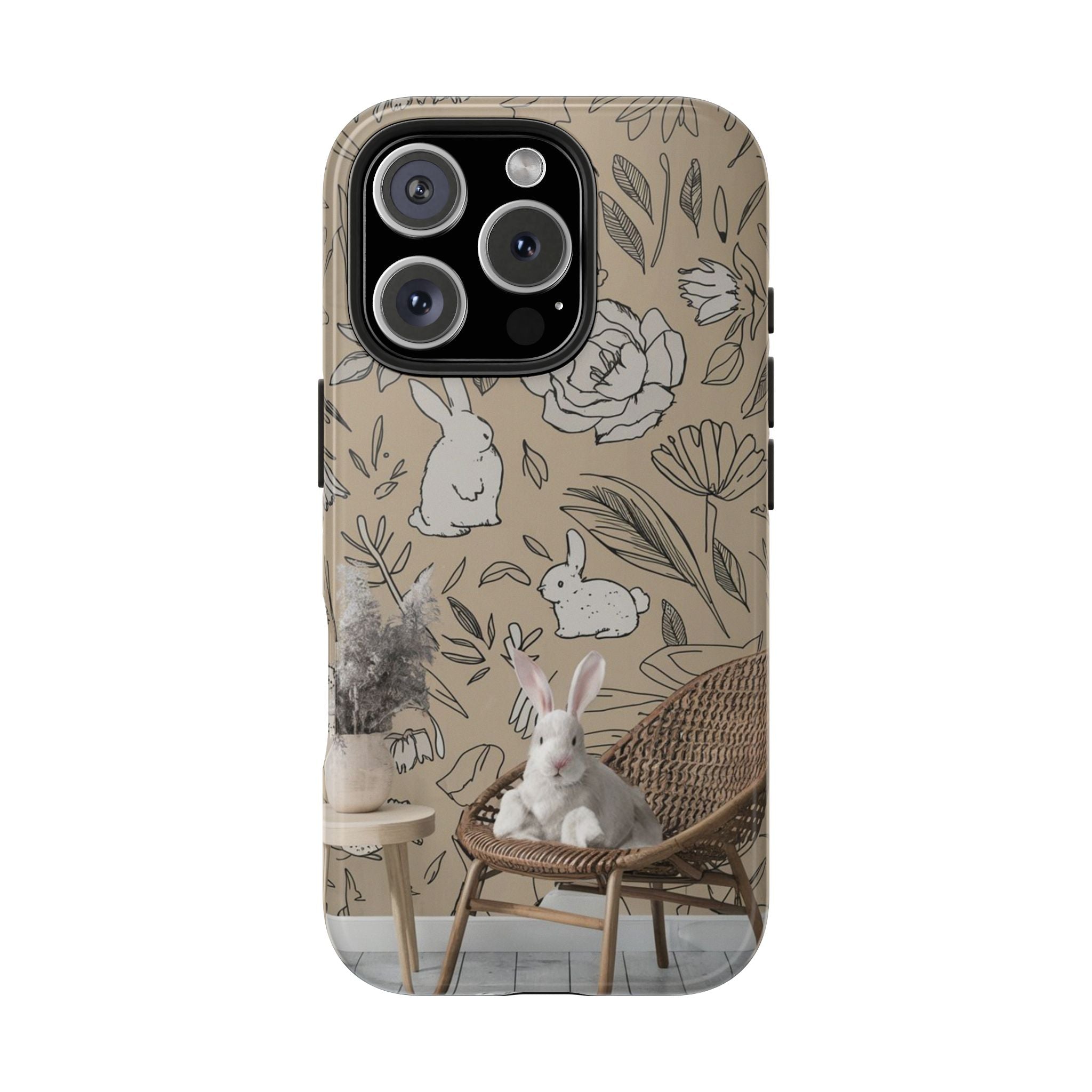 Bunny Business - Tough Case for iPhone 14, 15, 16 - Spruced Roost