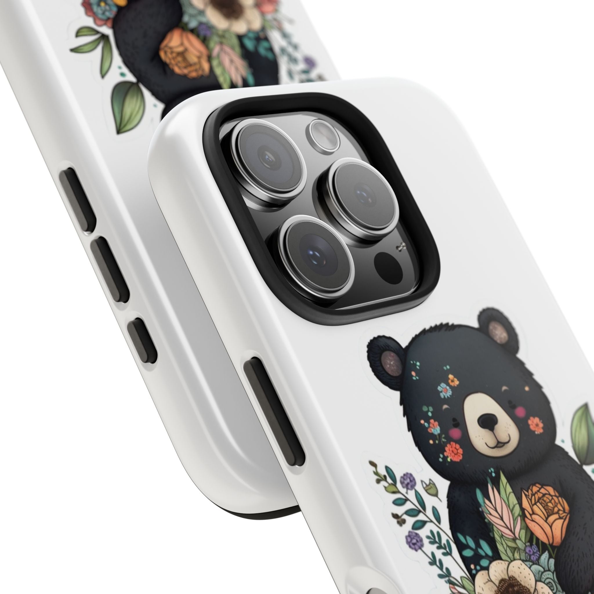 Bear Hugs & Blooms - Tough Case for iPhone 14, 15, 16 - Spruced Roost