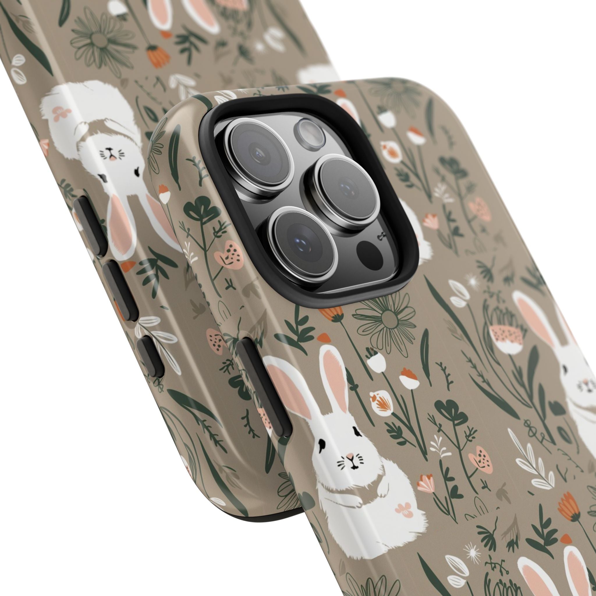 Felt Cotton Tails - Tough Case for iPhone 14, 15, 16 - Spruced Roost