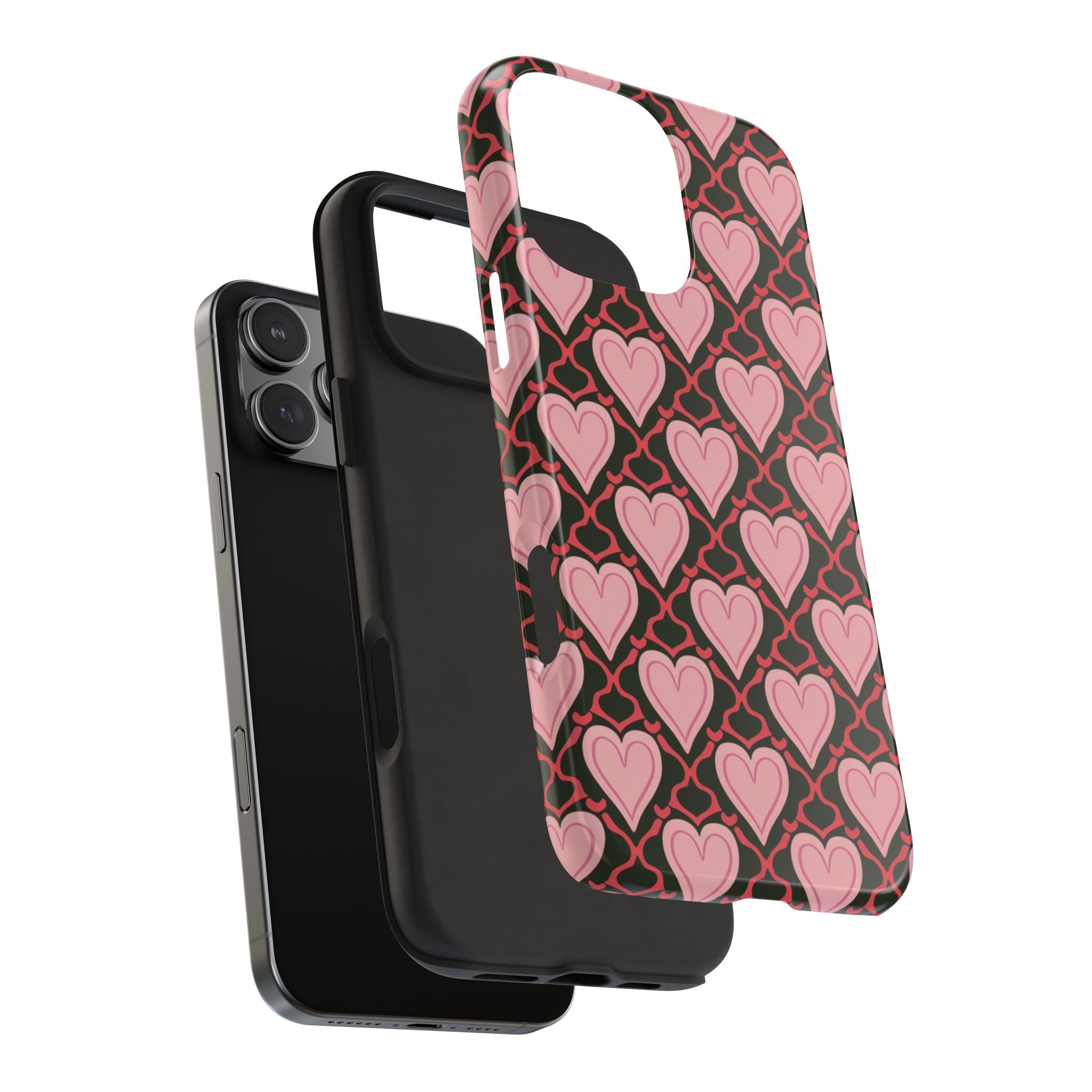 Trellis Hearted - Tough Case for iPhone 14, 15, 16 - Spruced Roost