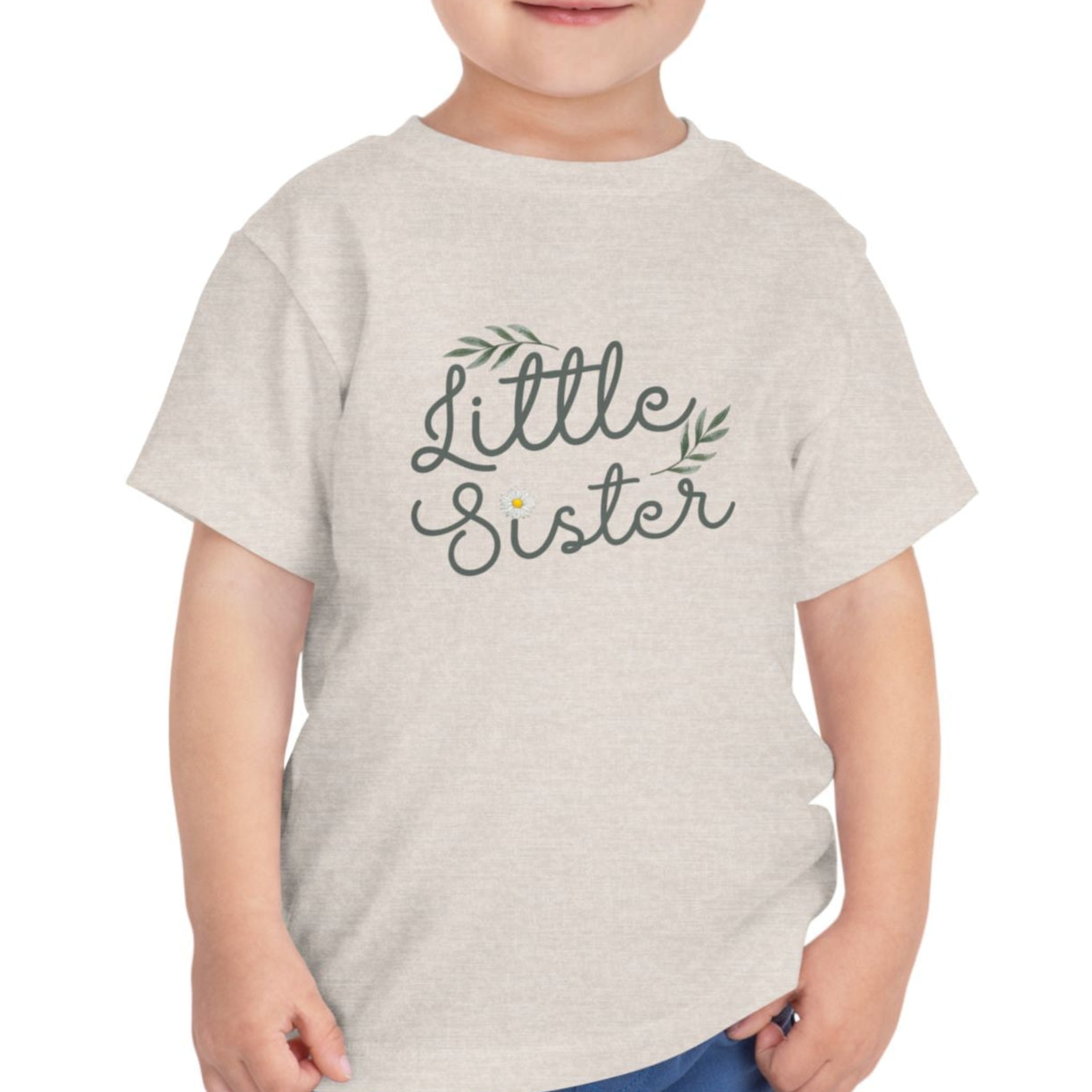 Little Sister Bee & flowers Big Sister Baby T-Shirt | Infant Tee