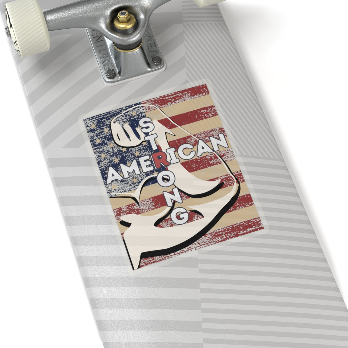 AMERICAN STRONG Cross Kiss-Cut Stickers