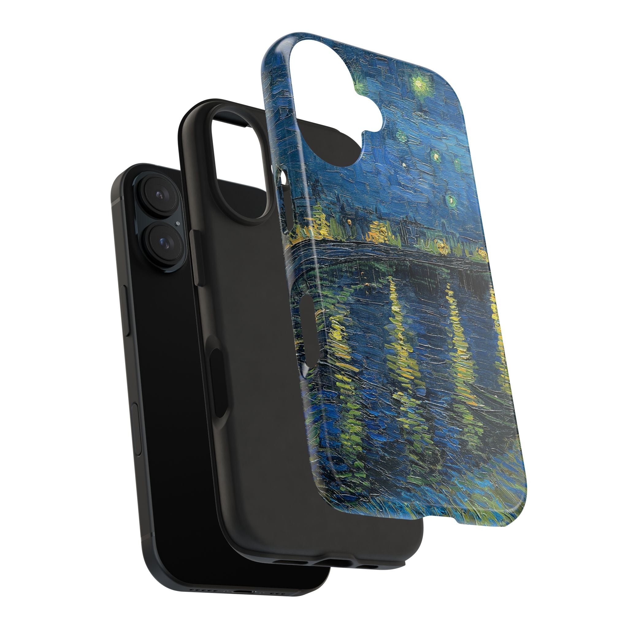 Starry Night Over the Rhone - Vincent Van Gogh - Tough Case for iPhone 14, 15, 16 - Spruced Roost