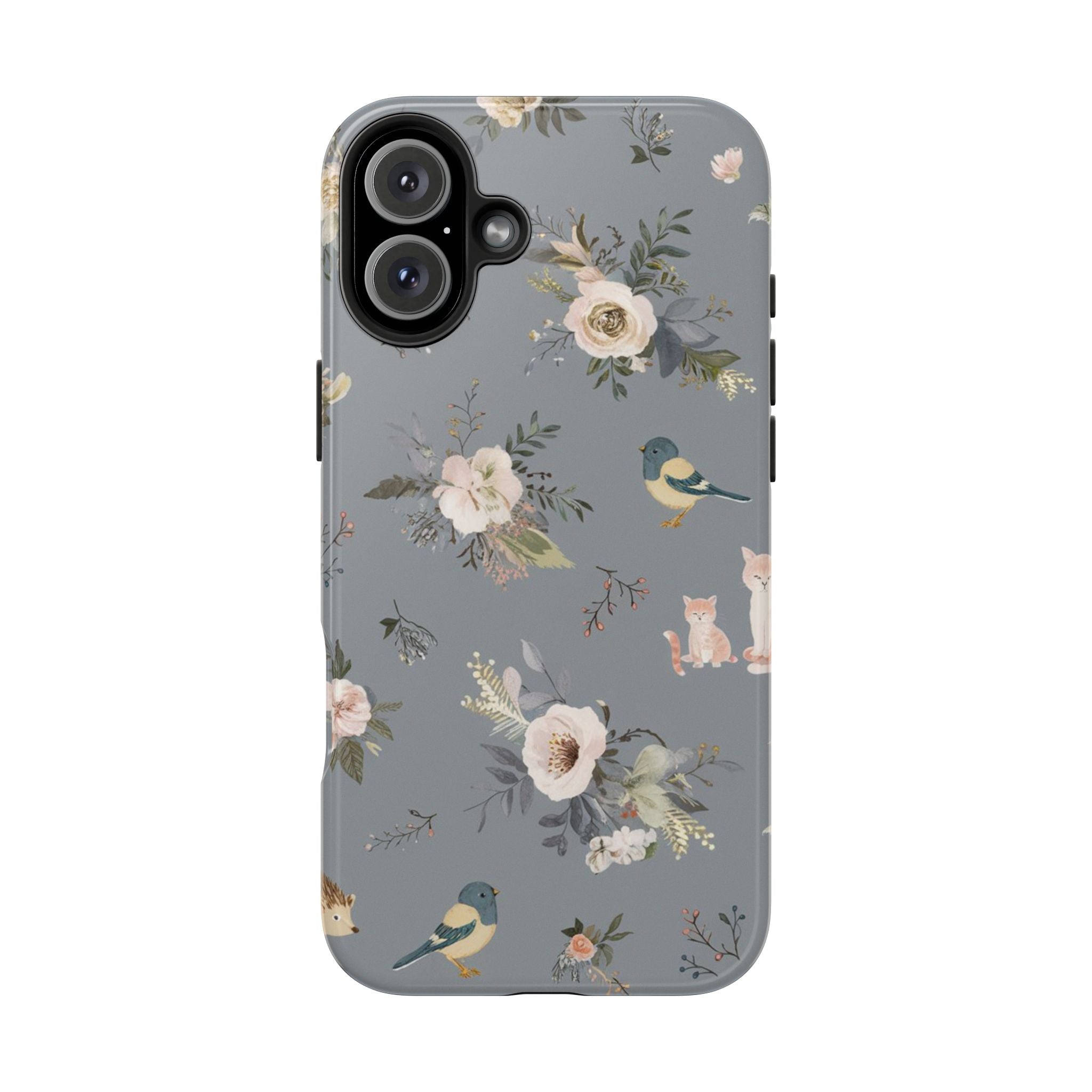 Cats and Birds - Tough Case for iPhone 14, 15, 16 - Spruced Roost