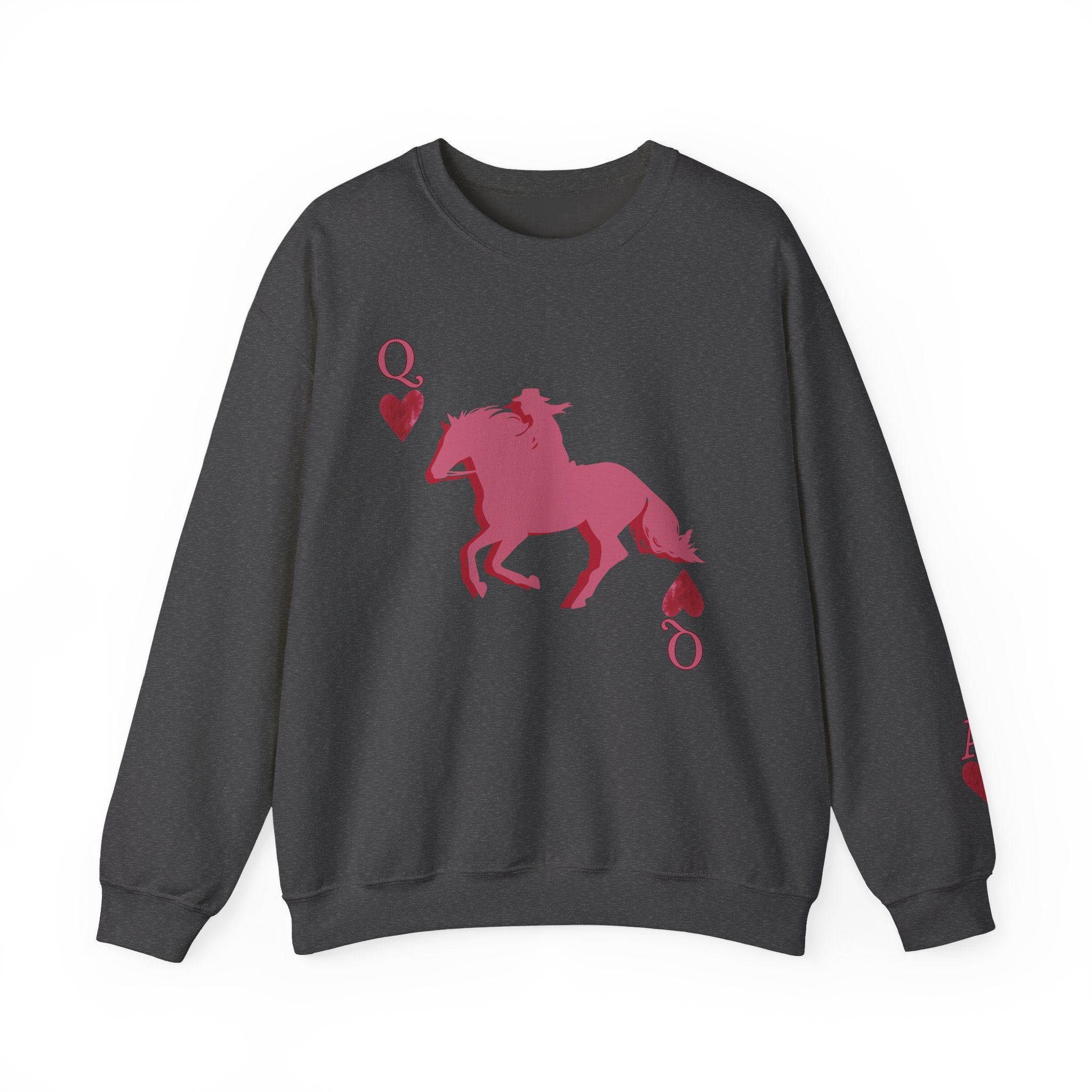 Queen of Hearts - Ace up your sleeve - Cowgirl Queen rewneck Sweatshirt — - Spruced Roost