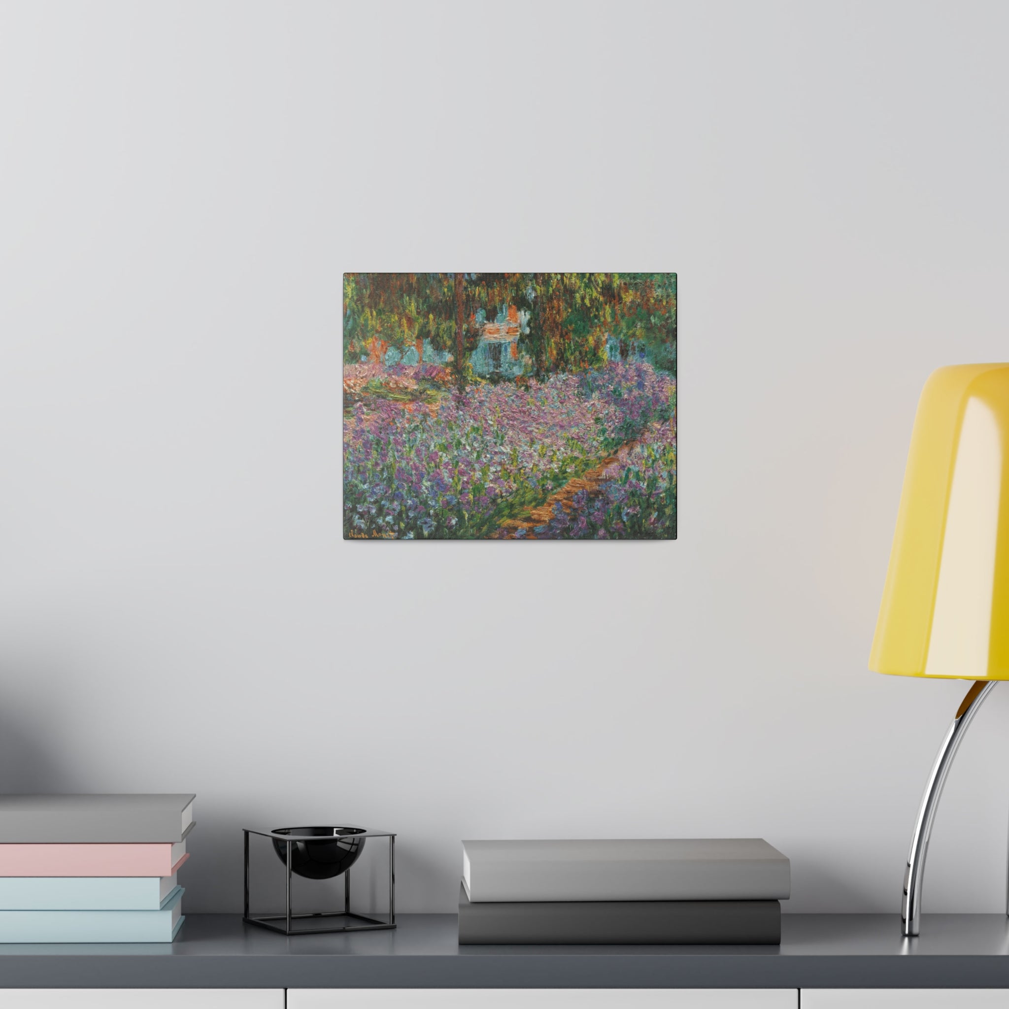 Iris's in Monet's Garden - Claude Monet Matte Canvas, Stretched, 0.75" - Spruced Roost