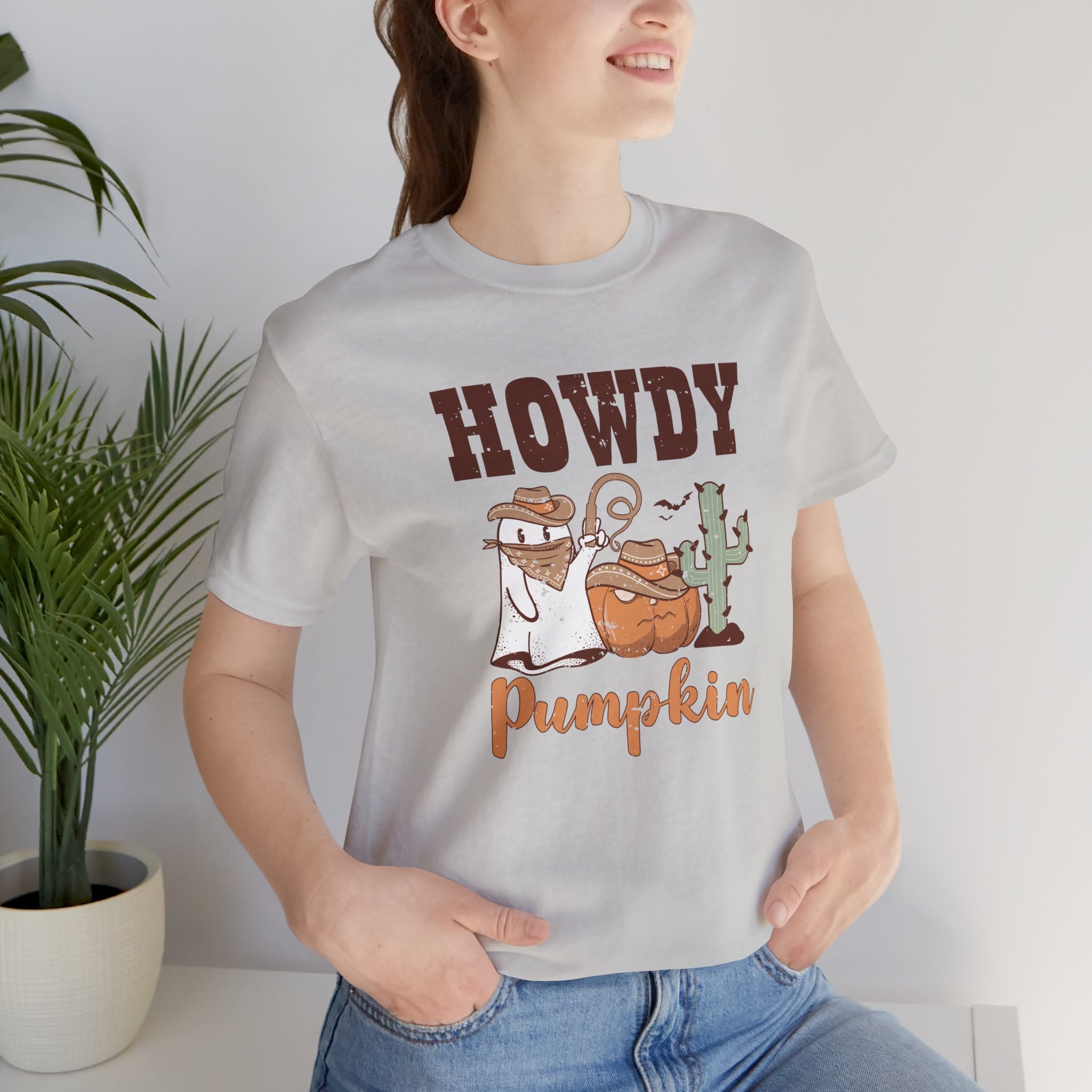 Howdy Pumpkin - Unisex Jersey Short Sleeve Tee