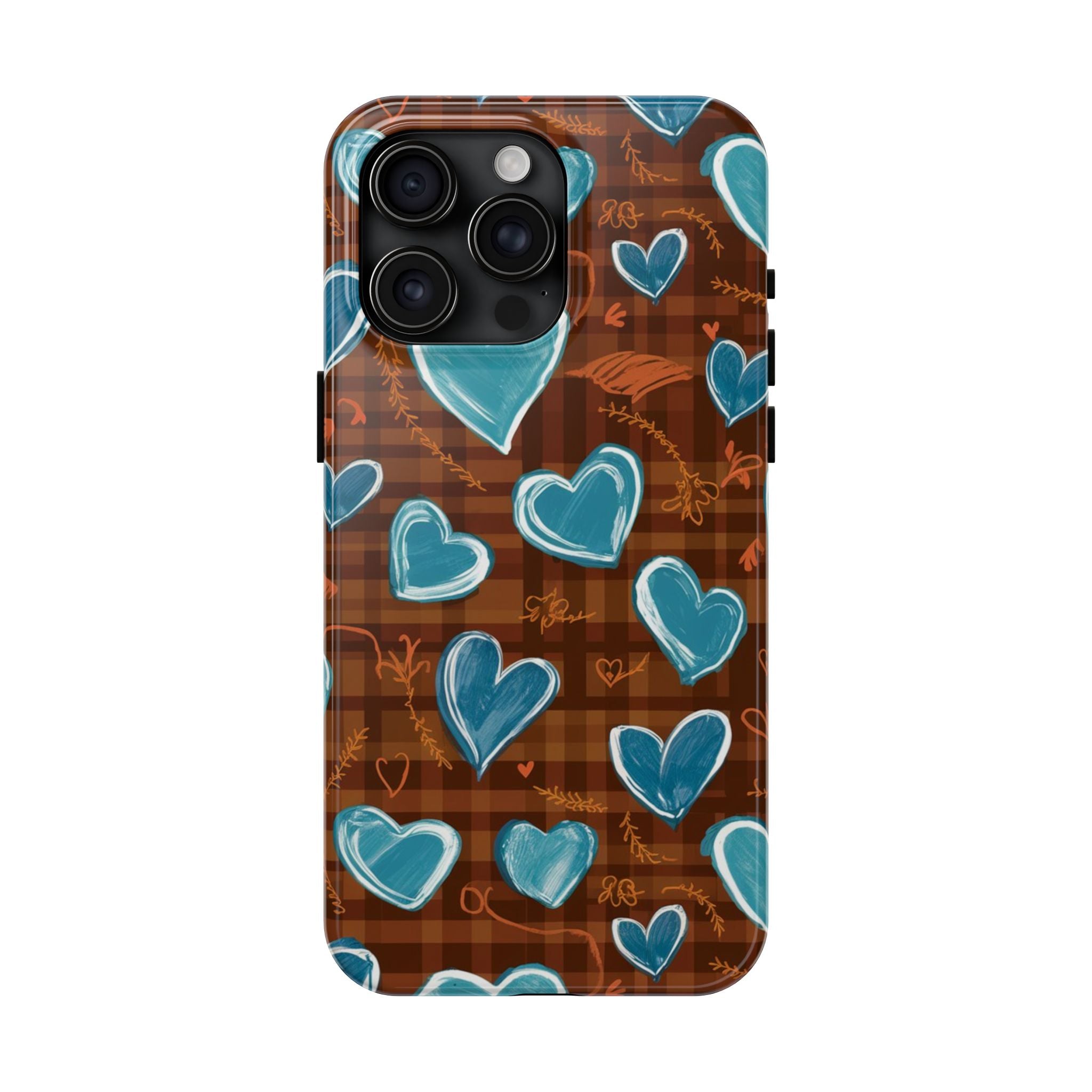 Plaid Blues - Tough Case for iPhone 14, 15, 16 - Spruced Roost