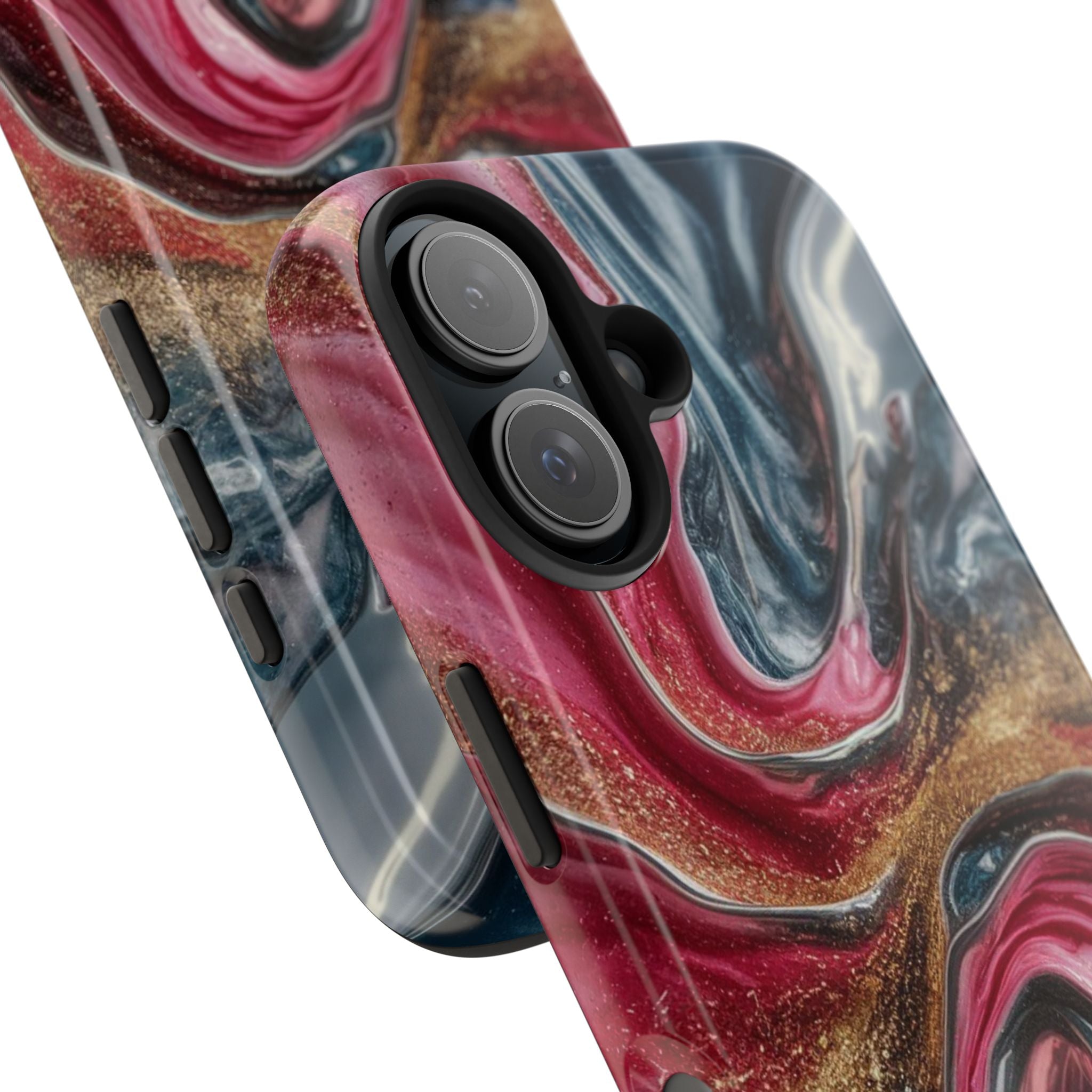 Metallic Swirl - Tough Case for iPhone 14, 15, 16 - Spruced Roost