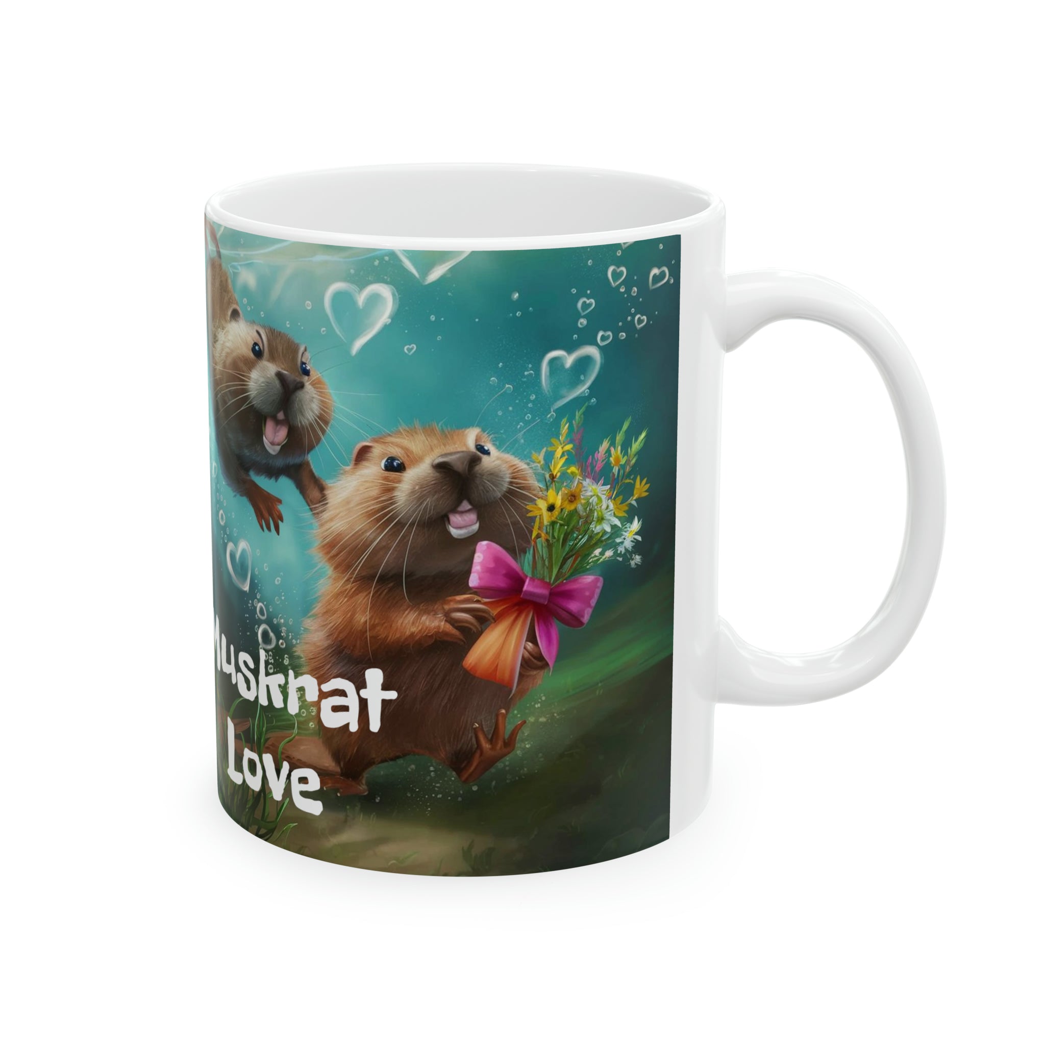 Muskrat Love - Ceramic Mug, 11oz