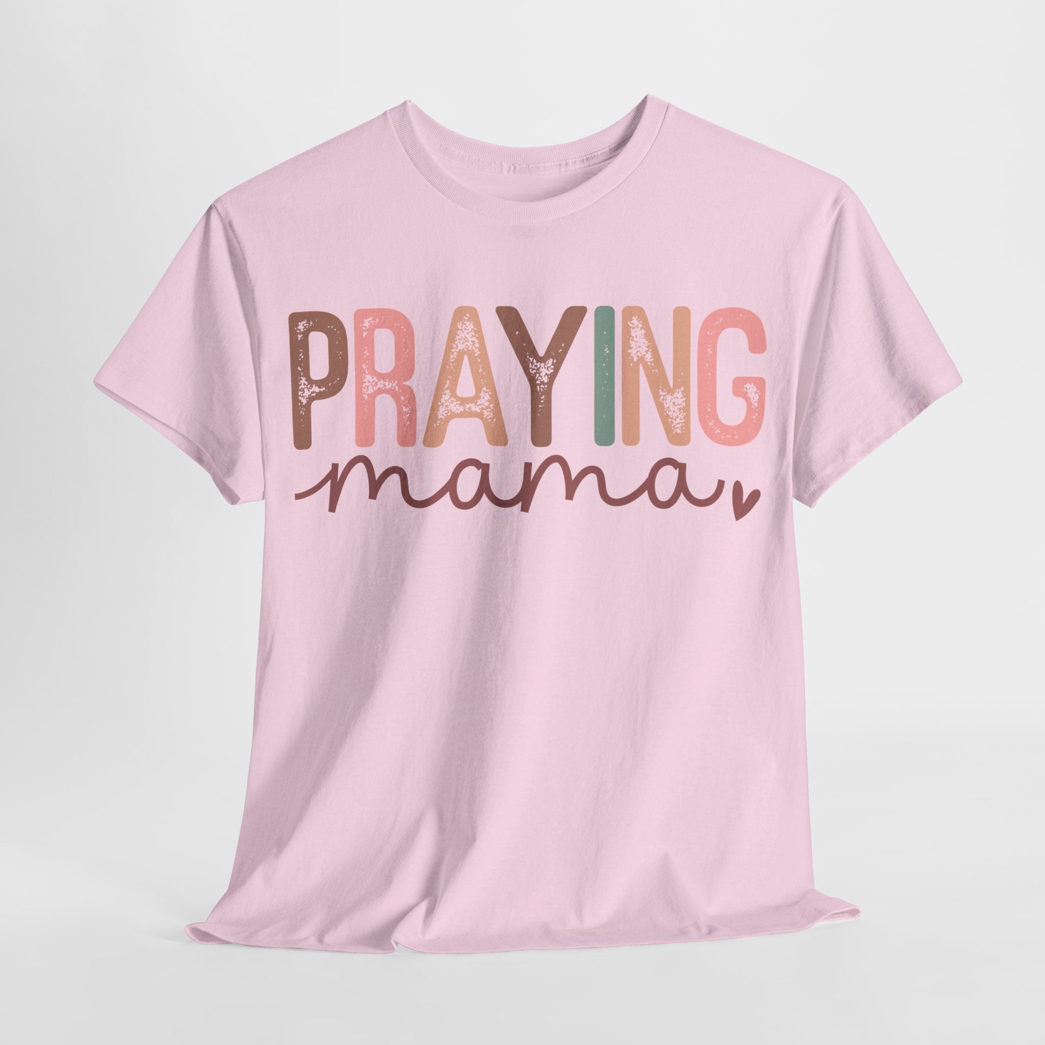 Praying Mama Colorful Unisex Heavy Cotton Tee