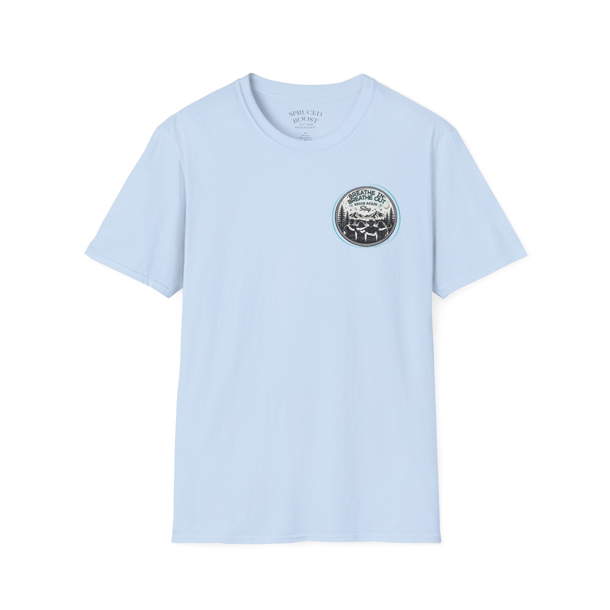 Breathe In, Breathe Out - Women's Unisex Sized Crew Graphic T-Shirt