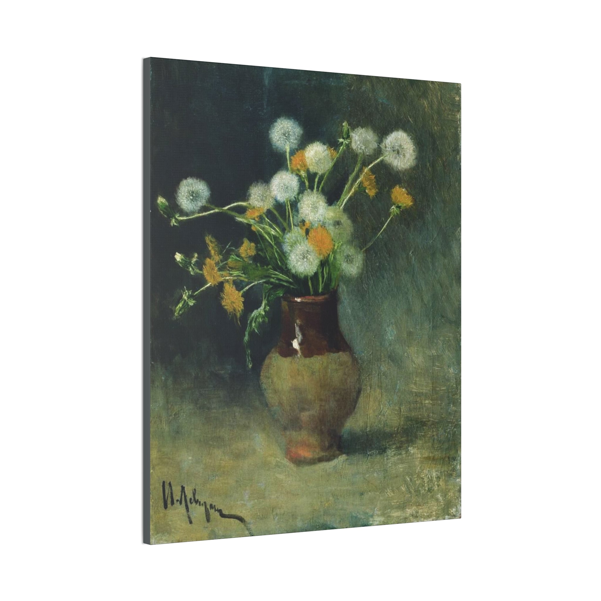 Isaac Levitan Dandelions -1889 Canvas Stretched, 0.75" - Spruced Roost