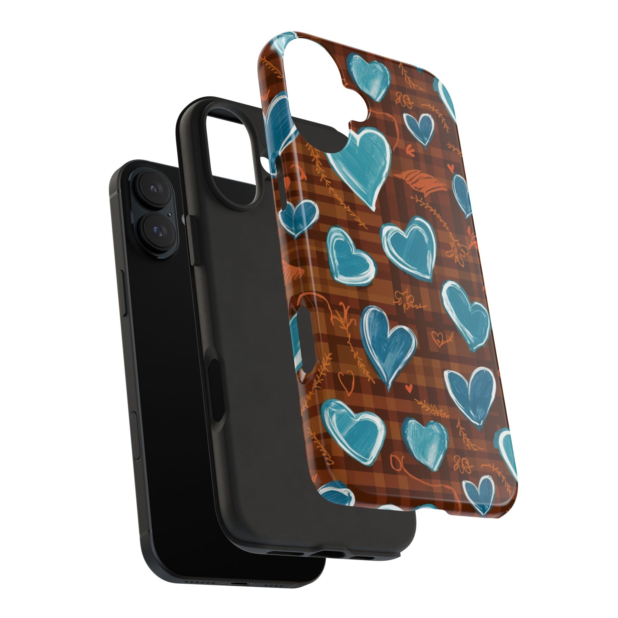Plaid Blues - Tough Case for iPhone 14, 15, 16