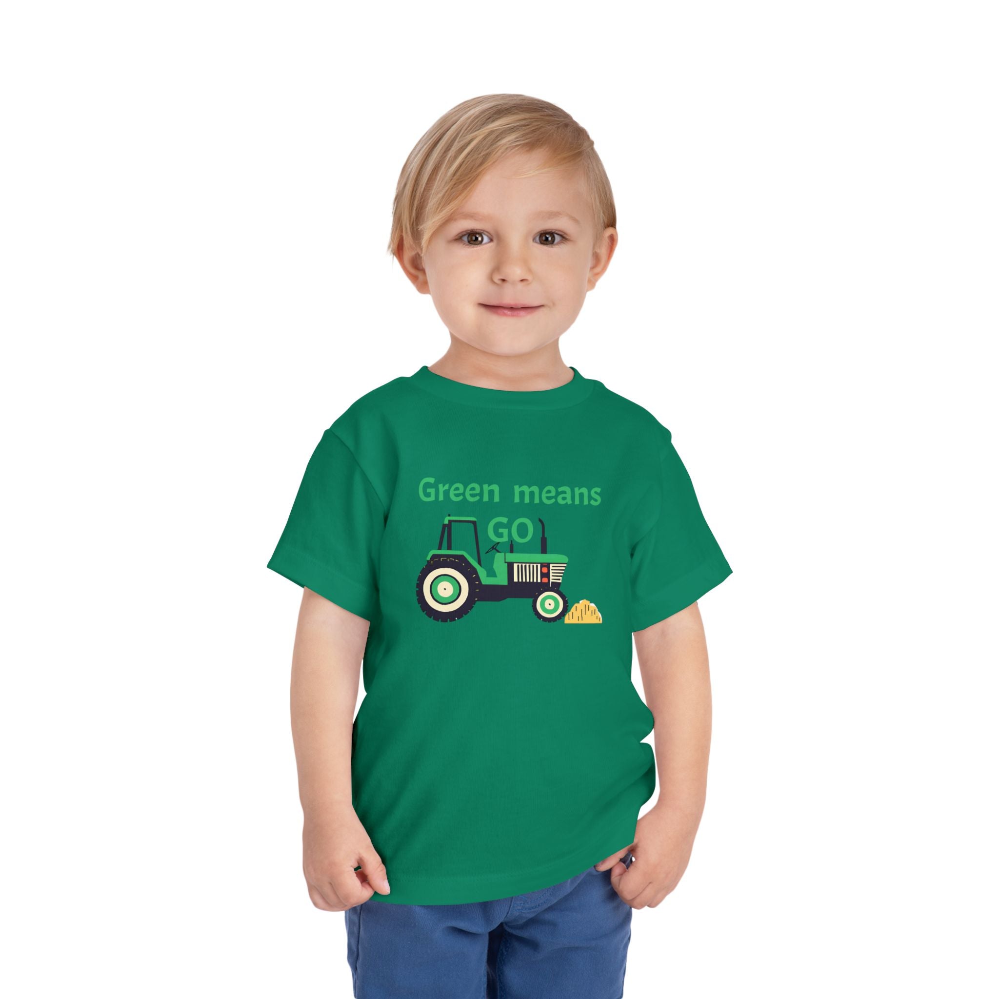 Tractor Green Means Go - Kids' T-Shirt - 2T, 3T, 4T, 5T
